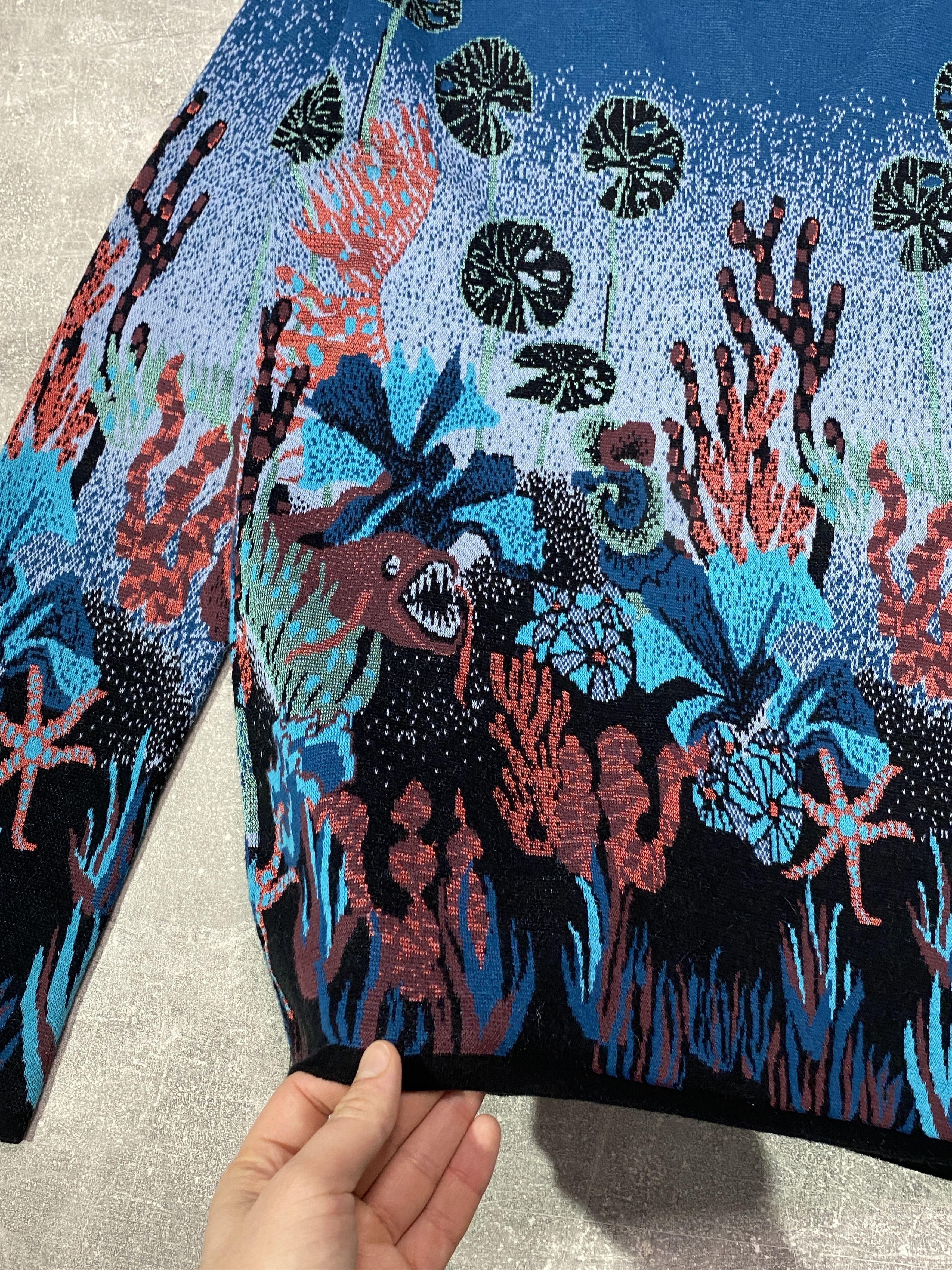 Scotch & Soda Scotch & Soda Underwater World Cardigan Knit Sweater Size US M / EU 48-50 / 2 - 3 Thumbnail