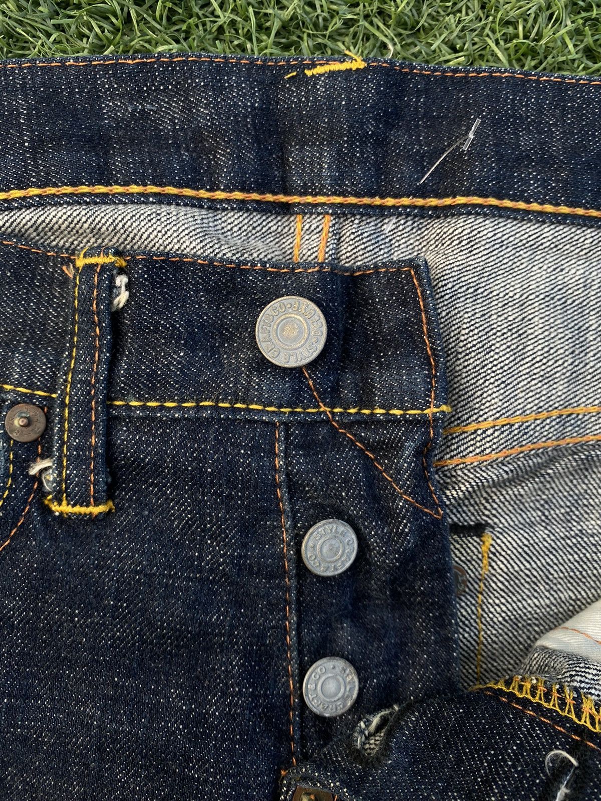 Evisu RARE EVISU BLUE DAICOCK SPECIAL WITH RED SELVEDGE DENIM Size US 27 - 9 Thumbnail