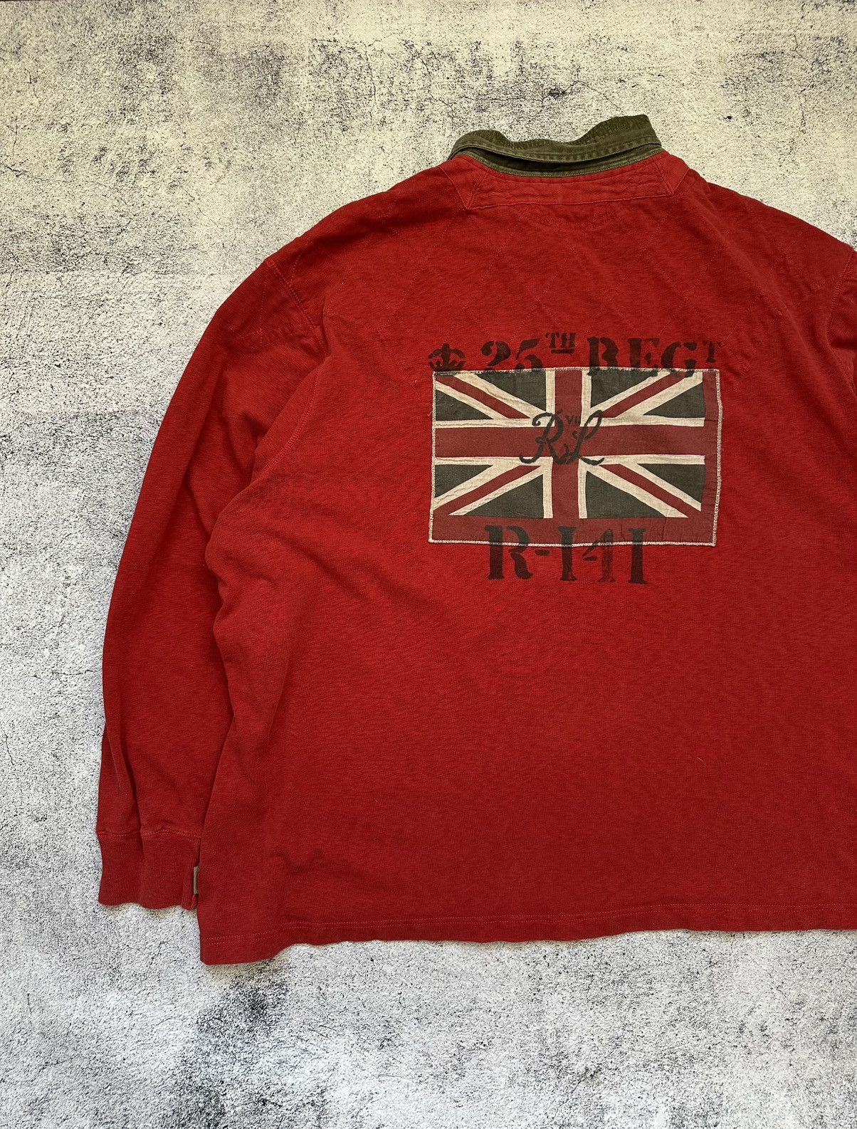 Polo Ralph Lauren Vintage Polo Ralph Lauren Sweatshirt Great Britain Flag Y2K Size US XXL / EU 58 / 5 - 12 Thumbnail
