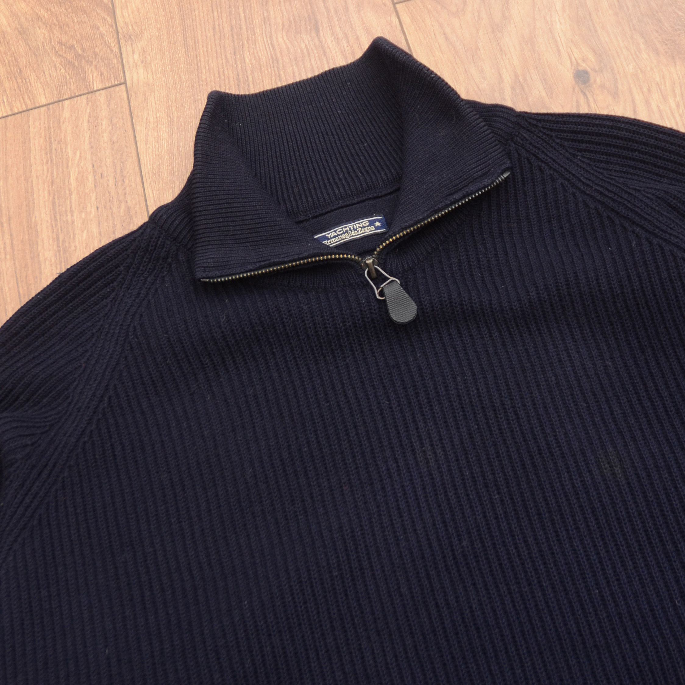Ermenegildo Zegna Vintage Ermenegildo Zegna Sweater Wool Yachting 1/4 zip Size US XXL / EU 58 / 5 - 7 Thumbnail