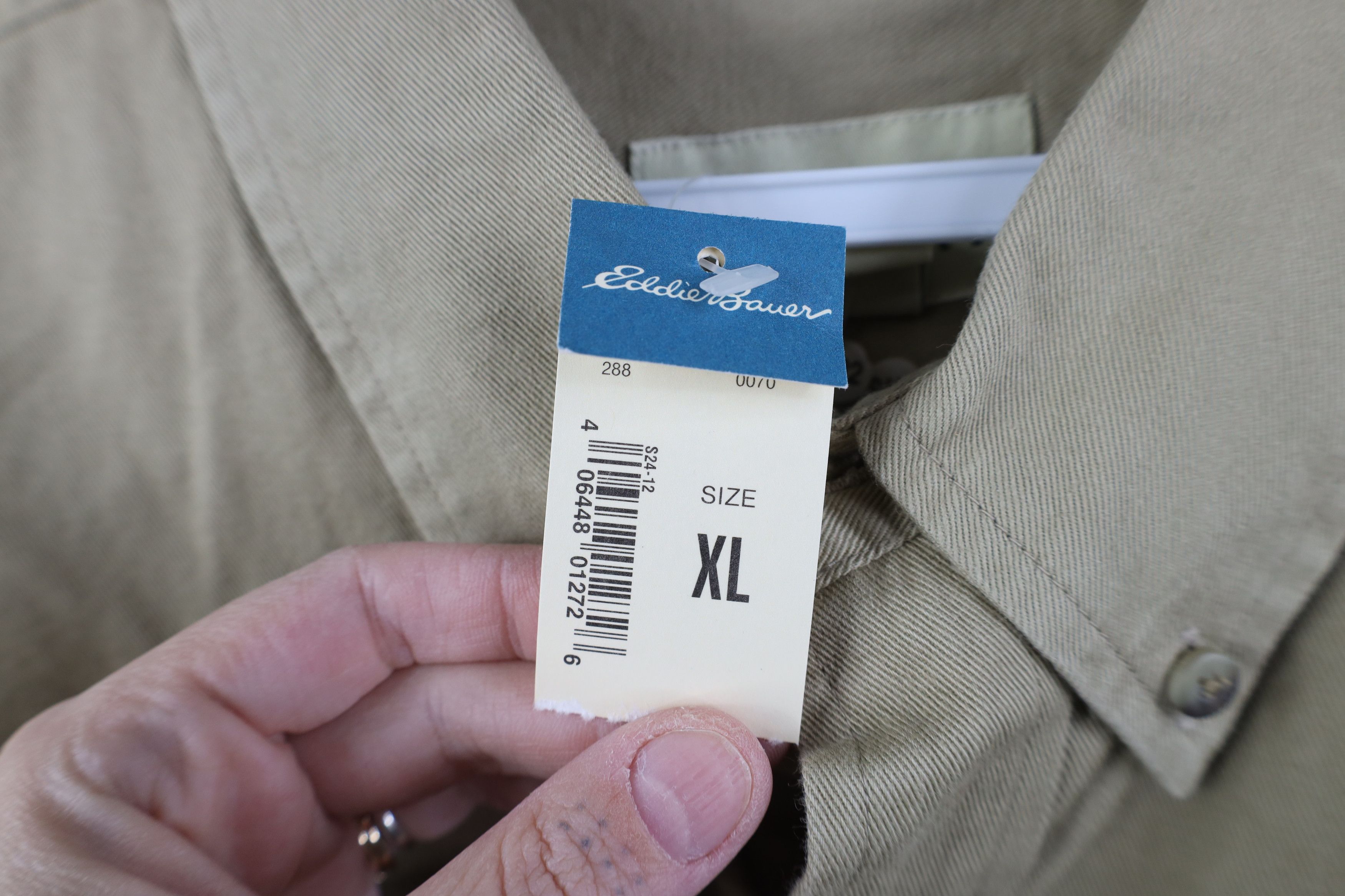 Eddie Bauer Deadstock Vintage 90s Eddie Bauer Short Sleeve Button Shirt Size US XL / EU 56 / 4 - 6 Thumbnail