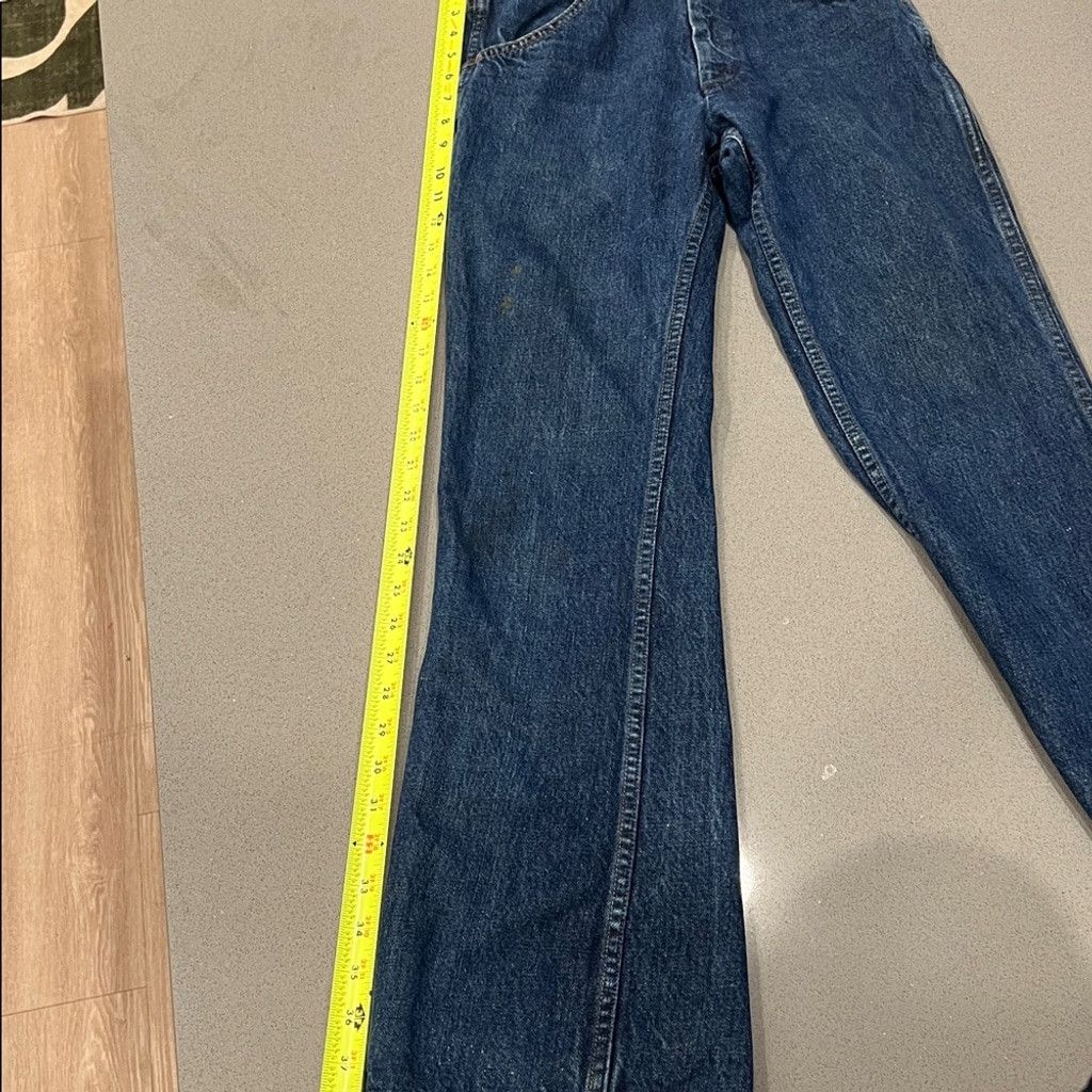 Sears Vintage 70’s Sears Dark Blue Bootcut Women’s Jeans Size 30" / US 8 / IT 44 - 9 Thumbnail