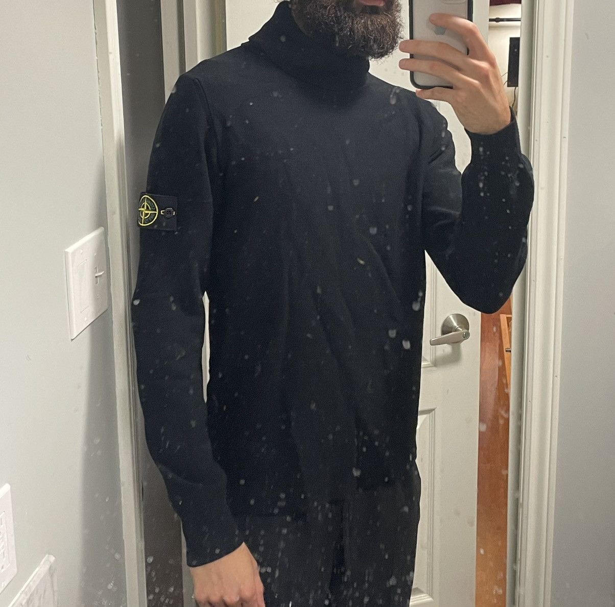 Stone Island Stone Island Boiled-Wool Turtleneck Size US L / EU 52-54 / 3 - 5 Thumbnail
