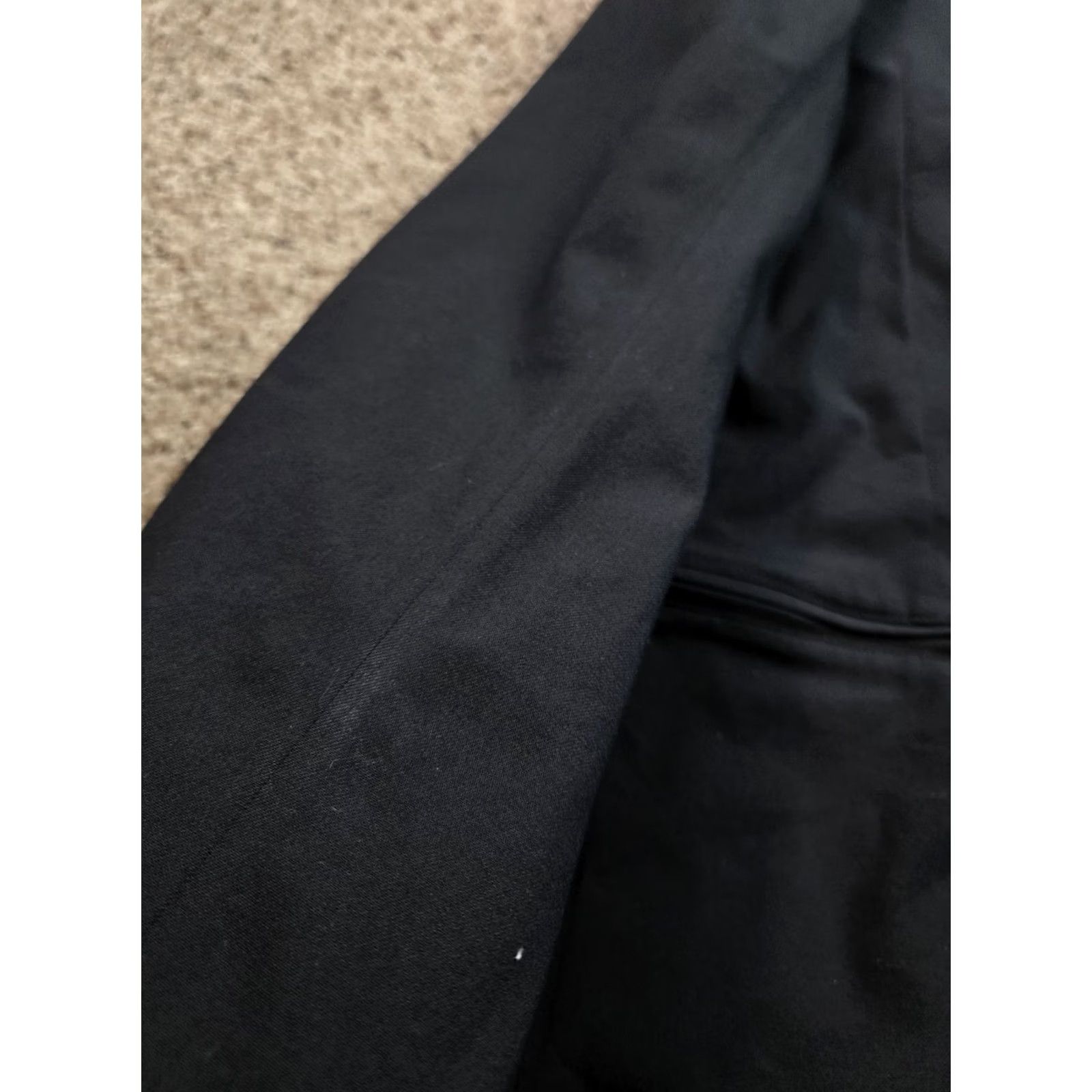 Vintage Pashko Blazer Mens XL Black Unstructured Cotton Stretch Pockets Two-Button Front Notch Lapel Single-Breasted Regular Fit Size 46R - 5 Thumbnail
