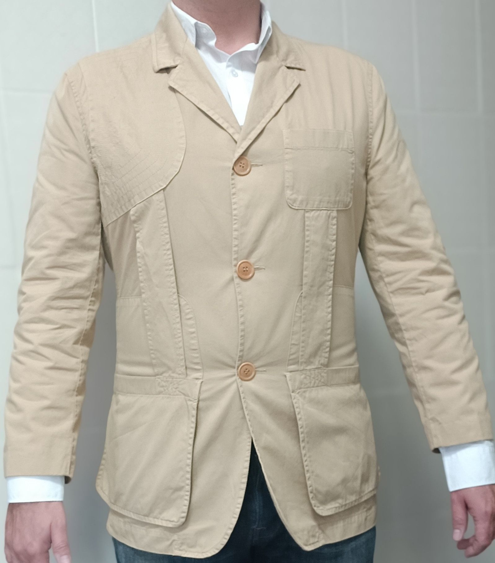 Jean Paul Gaultier SS2003 - Parachute light beige jacket Size US M / EU 48-50 / 2 - 1 Thumbnail
