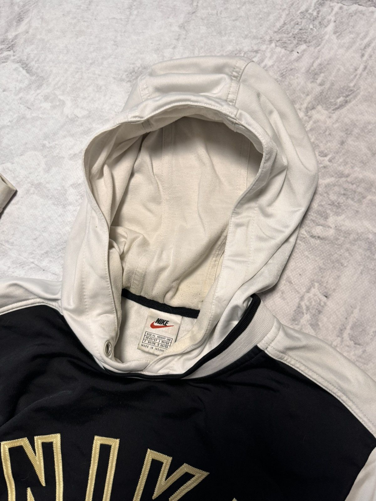 Nike × Vintage 00s Nike Vintage Big Logo Drill Hoodie Y2K Size US XL / EU 56 / 4 - 5 Thumbnail