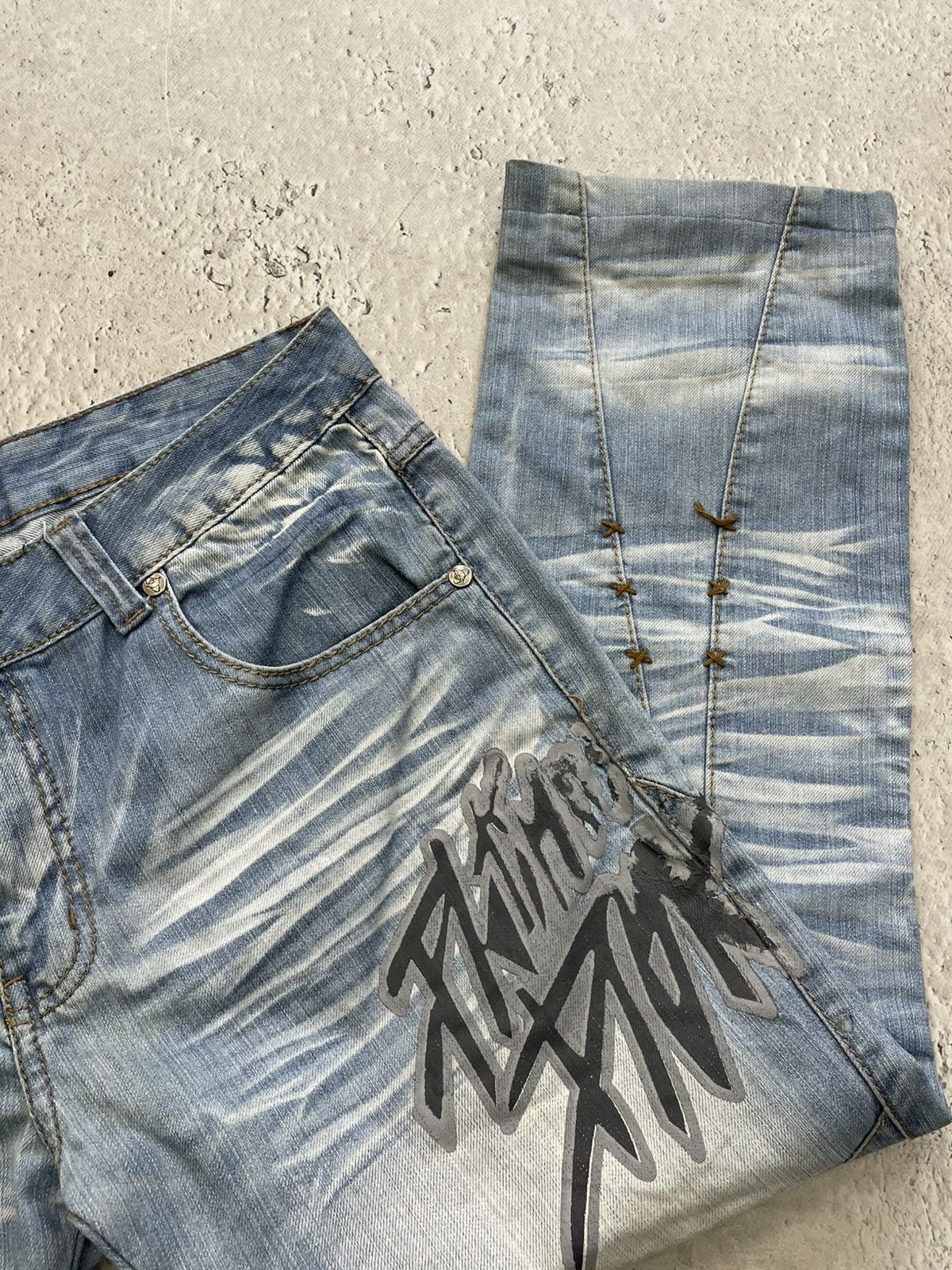 Diesel Distressed japanese y2k diesel style jeans pants Size US 36 / EU 52 - 14 Thumbnail