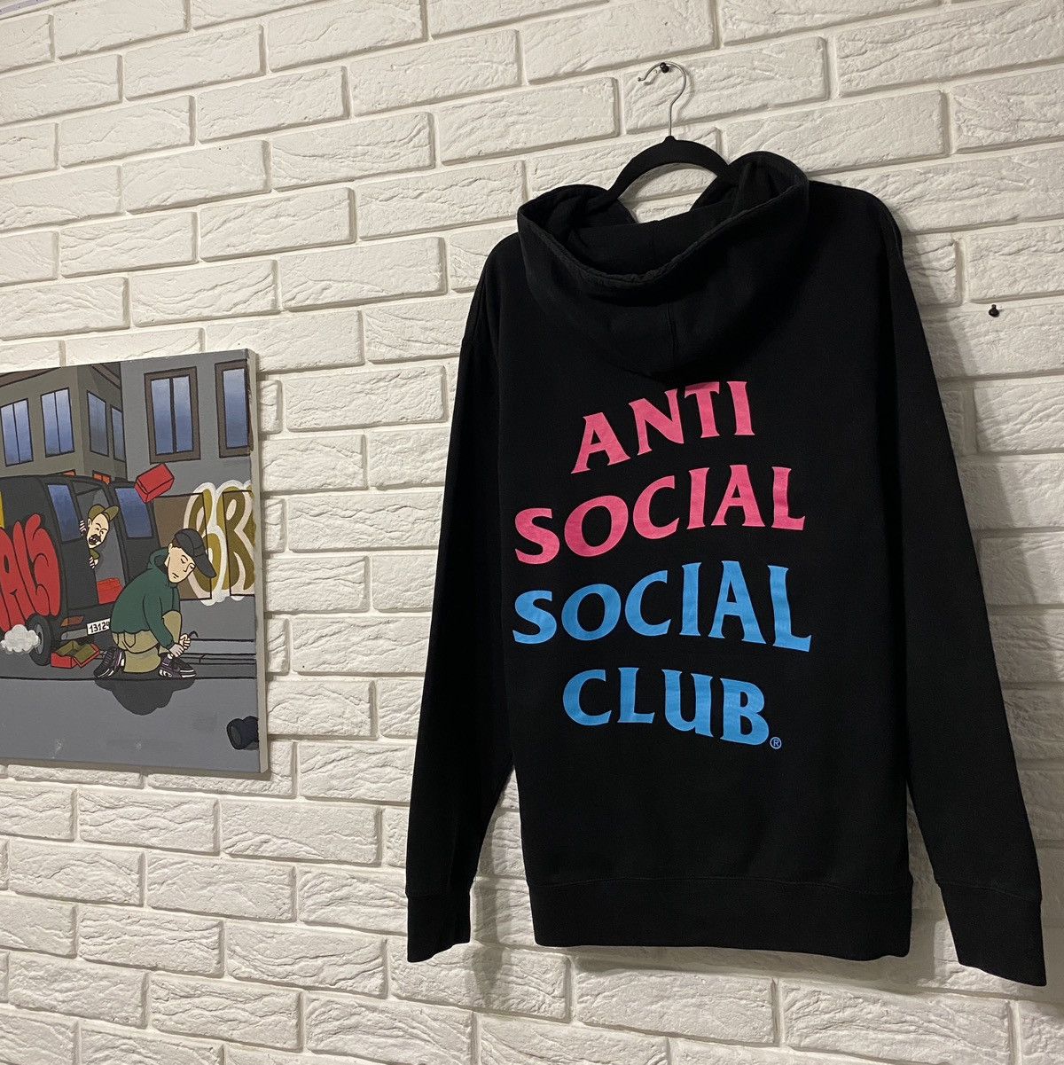 Anti Social Social Club ASSC Pinto Black Hoodie Pullover - Tops 