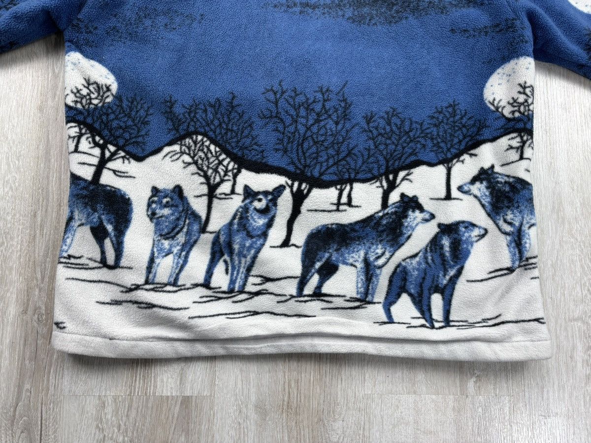 Designer × Vintage Mens fleece jacket Wolf Size L/XL Size US L / EU 52-54 / 3 - 10 Thumbnail