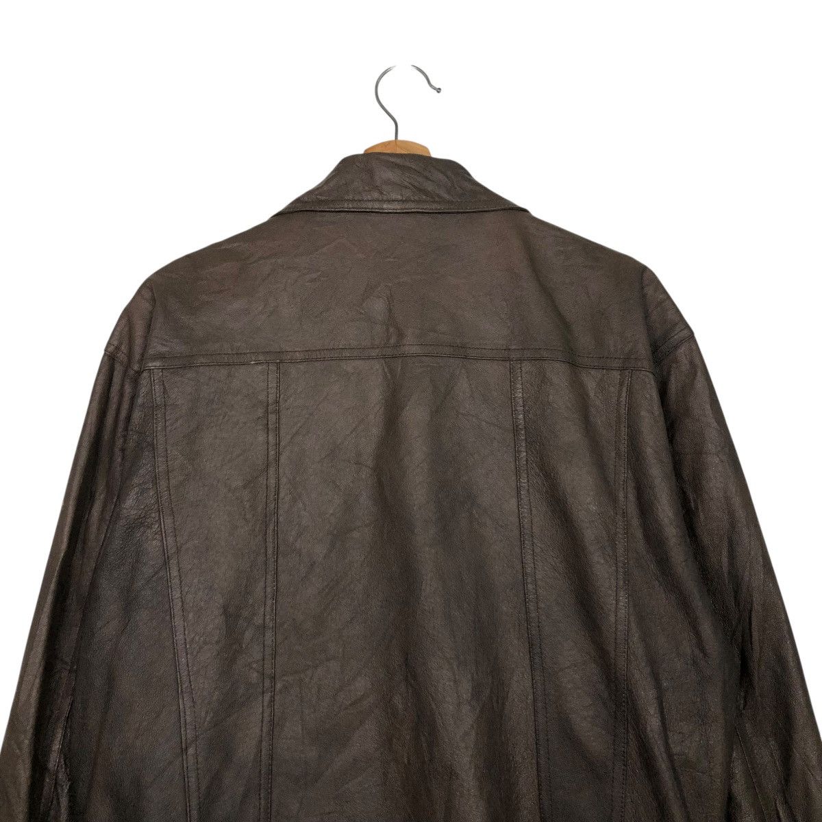 Japanese Brand 🔥VINTAGE BIKER LEATHER JACKET ALL THE WAY ISSEY MIYAKE Size US L / EU 52-54 / 3 - 11 Thumbnail