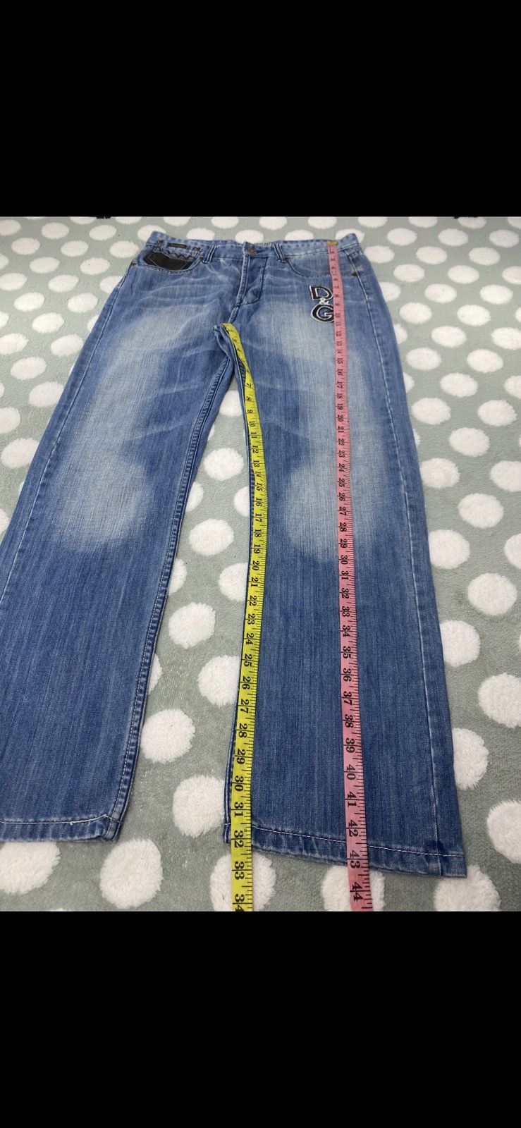 Dolce & Gabbana VINTAGE Y2K-era DOLCE &GABBANA JEANS BUTTONFLY Size US 34 / EU 50 - 6 Thumbnail