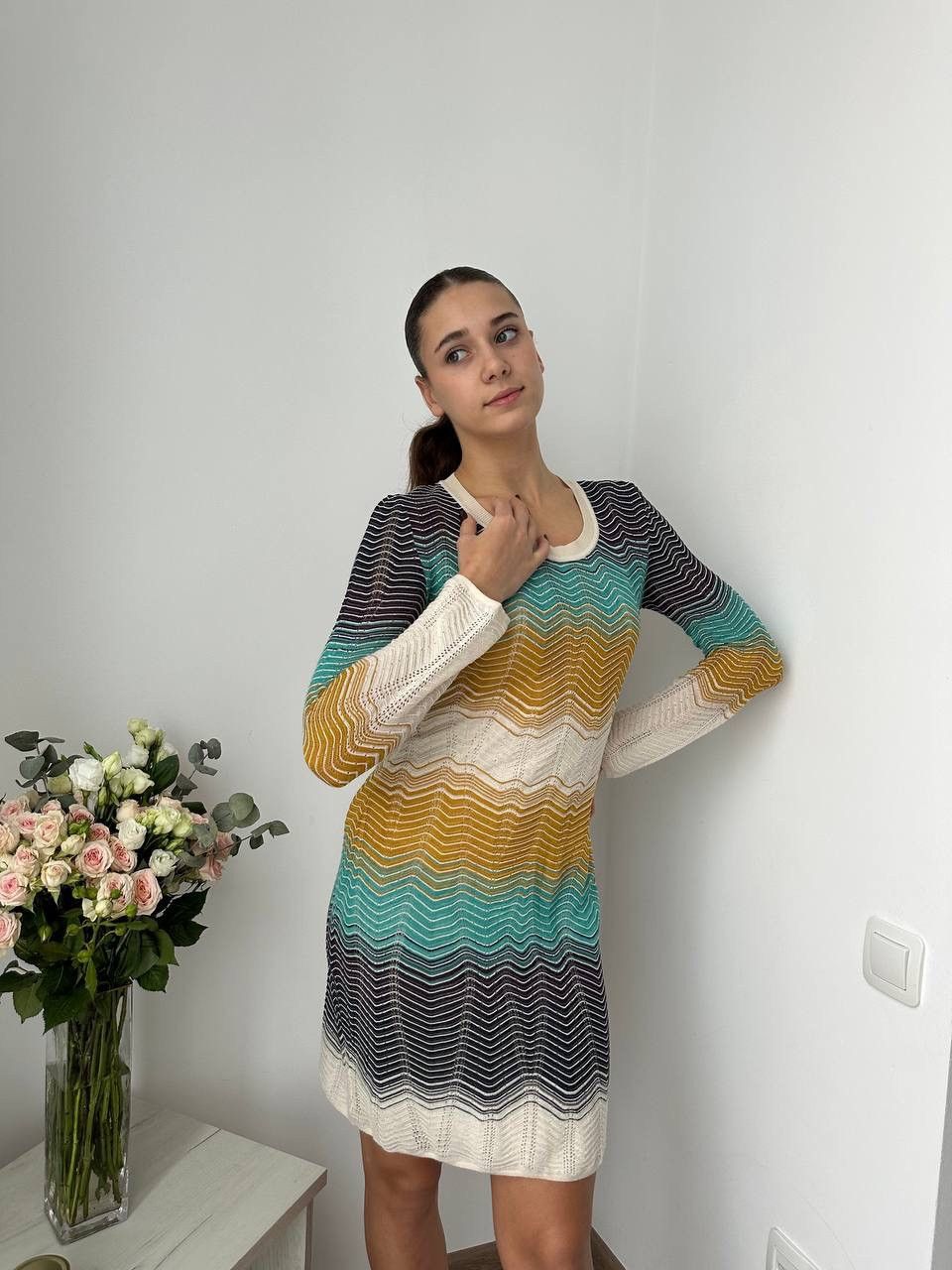 Missoni × Vintage Vintage Missoni Women’s Multicolour Dress Size M / US 6-8 / IT 42-44 - 5 Thumbnail