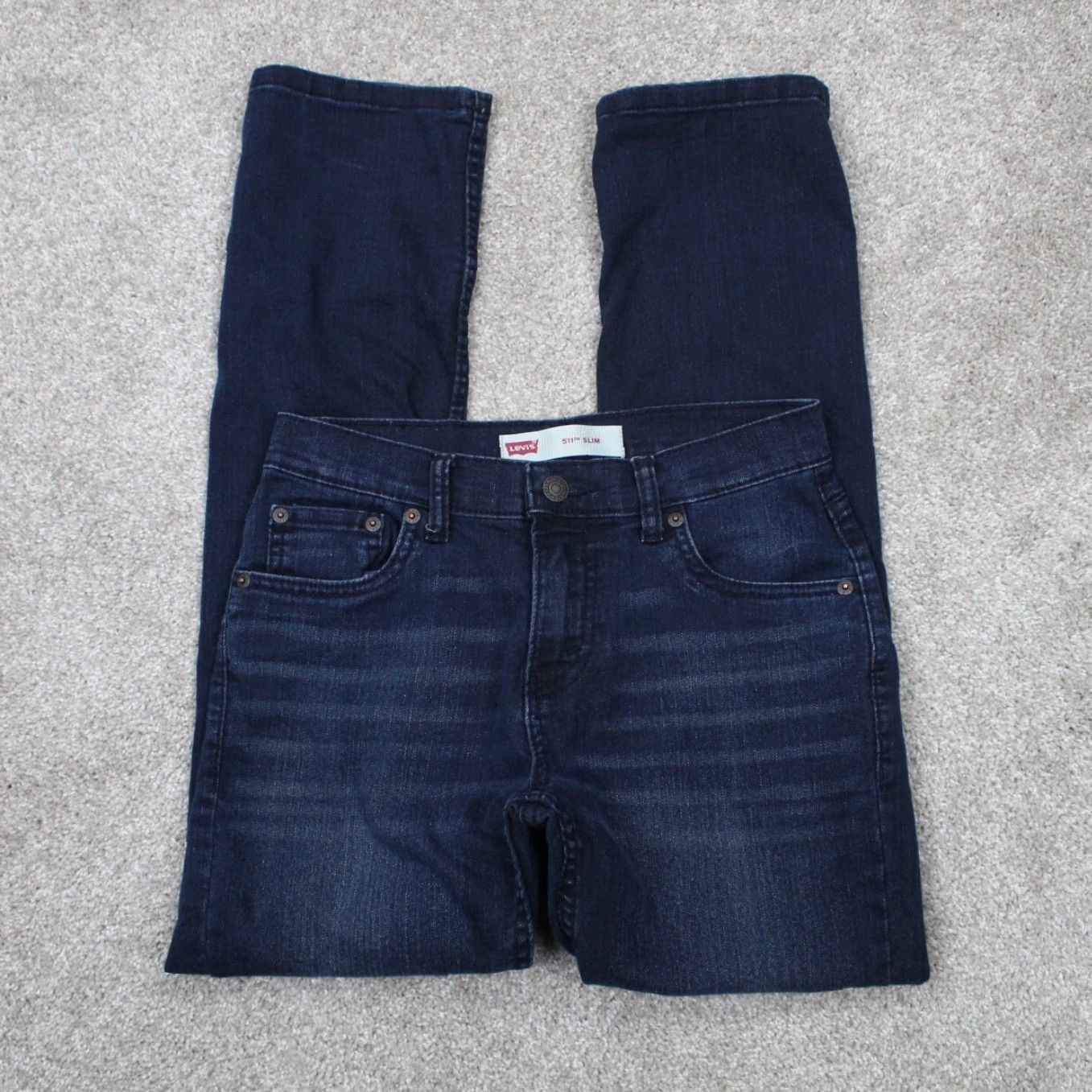 Levi's Levi's 511 Slim Jeans Womens 14 Regular 27x27 Blue Cotton Stretch 5-Pocket Denim Jeans Size 36" / US 14 / IT 50 - 2 Thumbnail