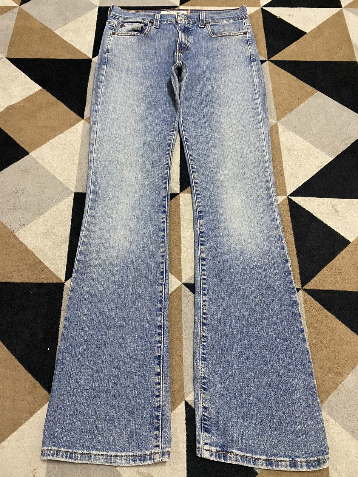 Levi's Vintage Levis Blue Wash Flare Jeans Size 29" - 1 Thumbnail