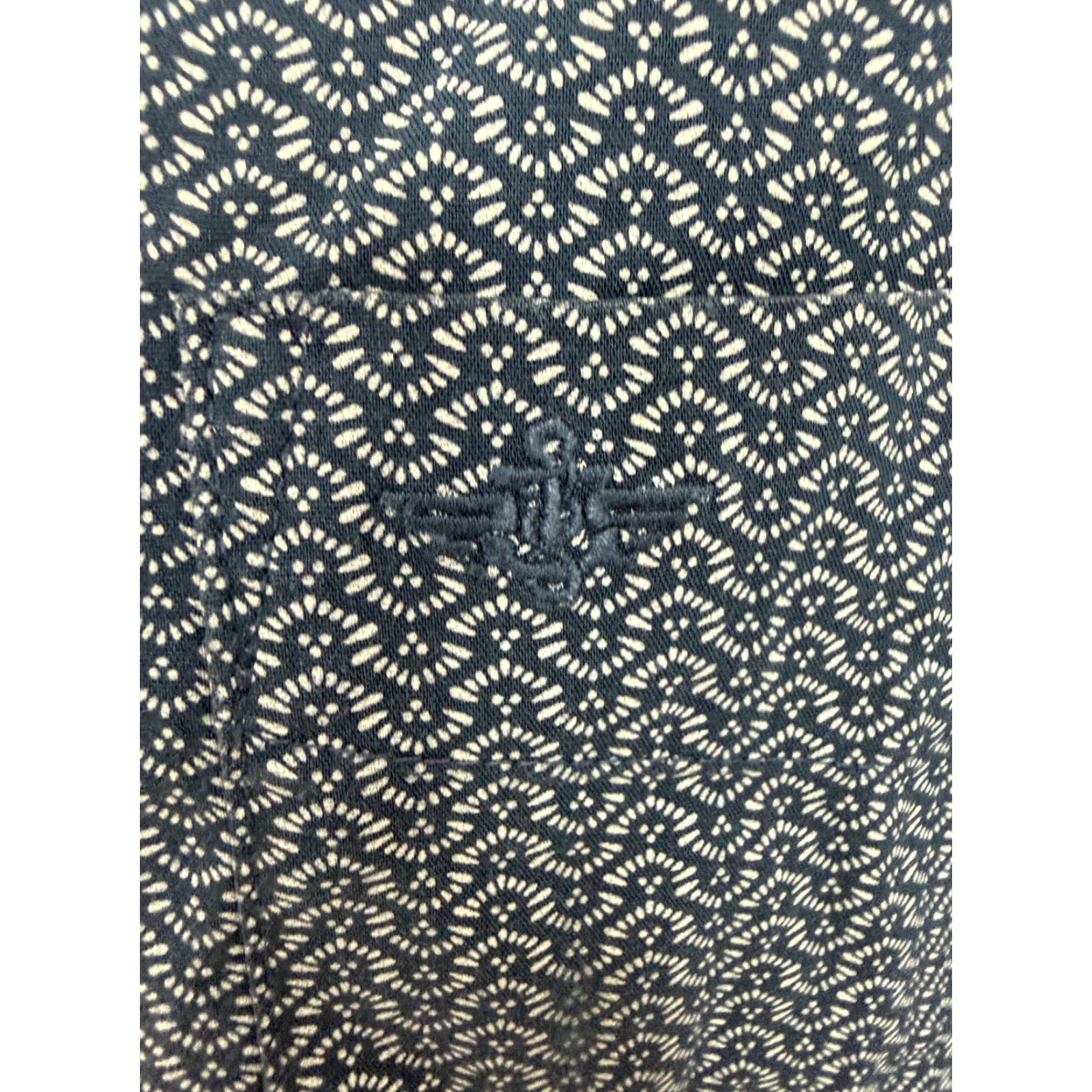 Dockers VINTAGE Dockers Shirt Men XXL Geometric Button-Up Navy Blue Cotton Polyester Elastane Stretch Pockets Travel Casual 90s 2XL Mens Size US XXL / EU 58 / 5 - 7 Thumbnail