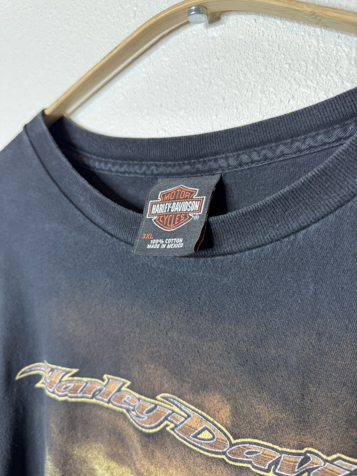 Harley Davidson Vintage 2009 Harley Davidson Florida Flame Eagle Biker Tee Size US XXL / EU 58 / 5 - 4 Thumbnail
