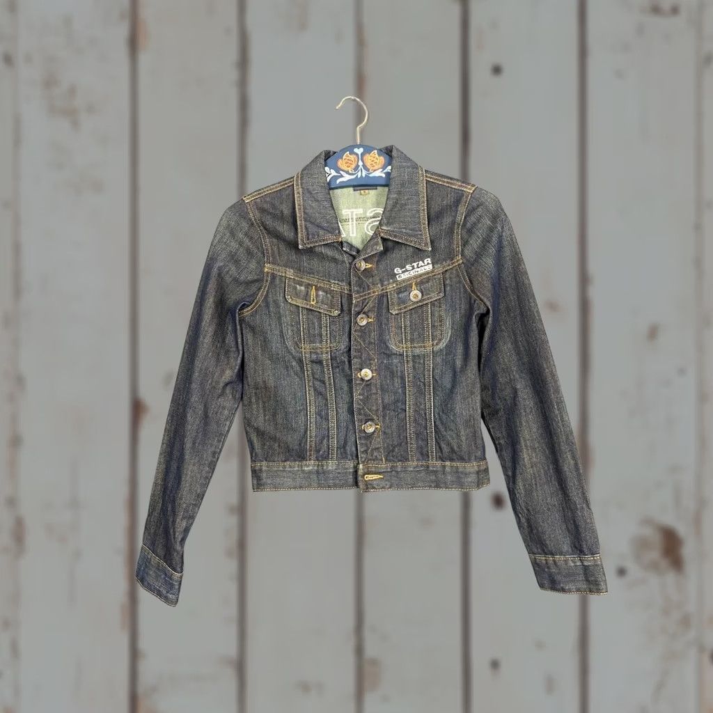 G-Star G-Star Jacket Size S Blue Denim Cotton Womens Trucker Long Sleeve Button Size S / US 4 / IT 40 - 1 Thumbnail