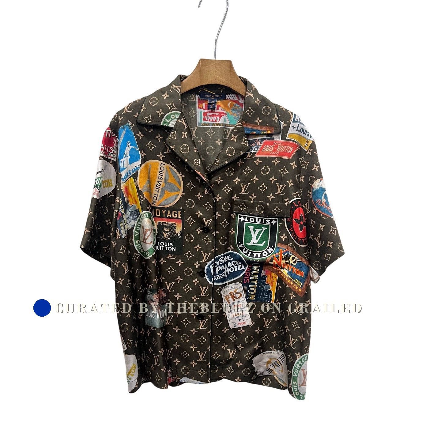 Louis Vuitton Louis Vuitton Monogram Badge Short Sleeve Shirt Size US M / EU 48-50 / 2 - 1 Thumbnail