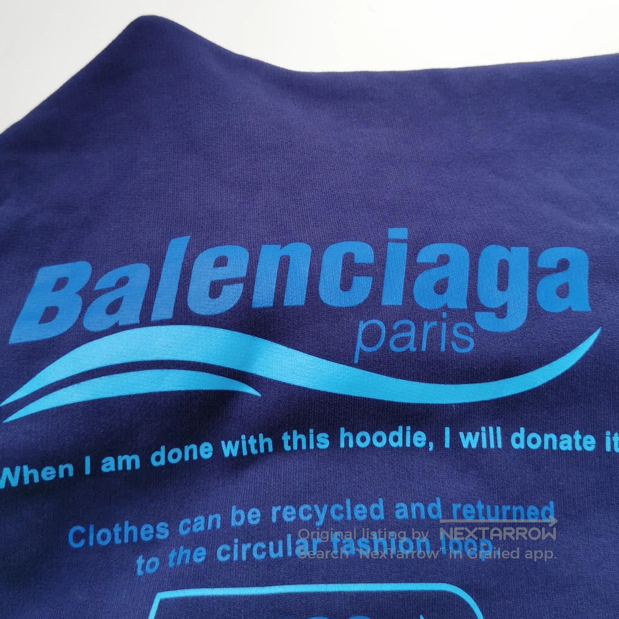 Balenciaga Balenciaga M Cotton Logo Hoodie. Size M / US 6-8 / IT 42-44 - 1 Thumbnail