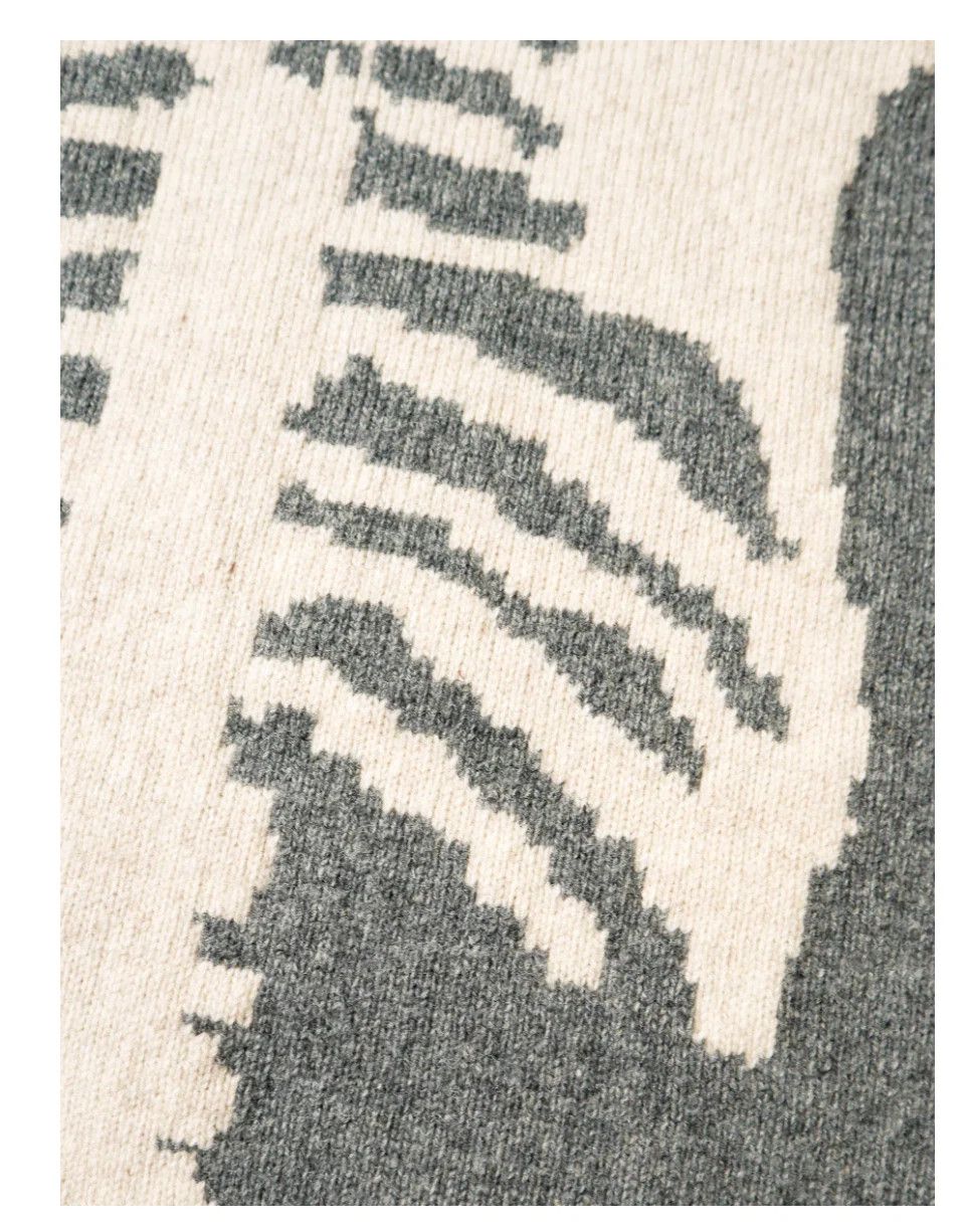 Kapital Kapital Kountry Skeleton Knit 5G Vest Gray Wool Size 5 Size US XL / EU 56 / 4 - 3 Thumbnail