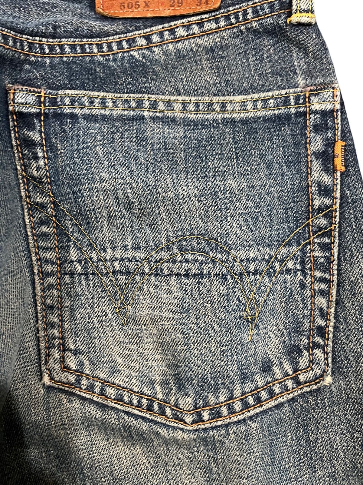 Edwin Vintage Edwin 505X Selvedge Distressed Denim Size US 29 - 8 Thumbnail
