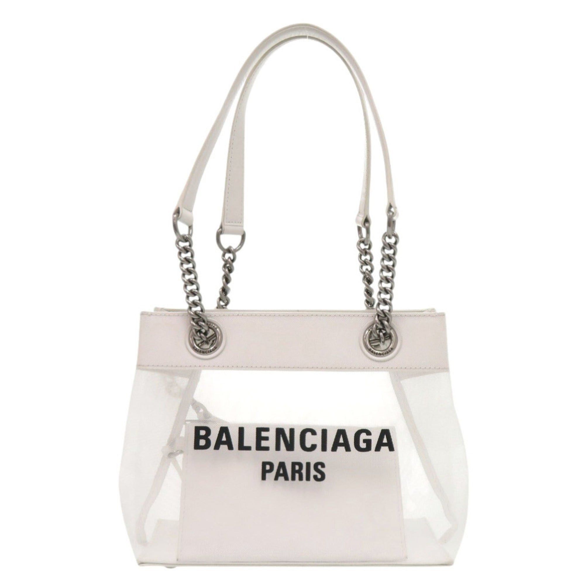Balenciaga Balenciaga Duty Free 741603 Mesh Leather White Tote Bag 0515BALENCIAGA Size ONE SIZE - 1 Thumbnail