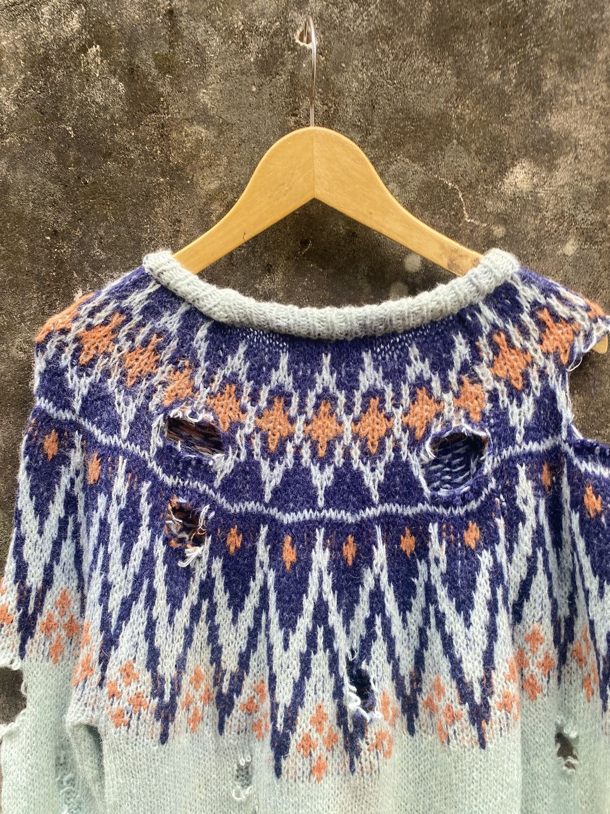 If Six Was Nine × Japanese Brand × Le Grande Bleu (L.G.B.) Js.New York Distressed Grunge Punk Knit numbernine style Size US M / EU 48-50 / 2 - 11 Thumbnail