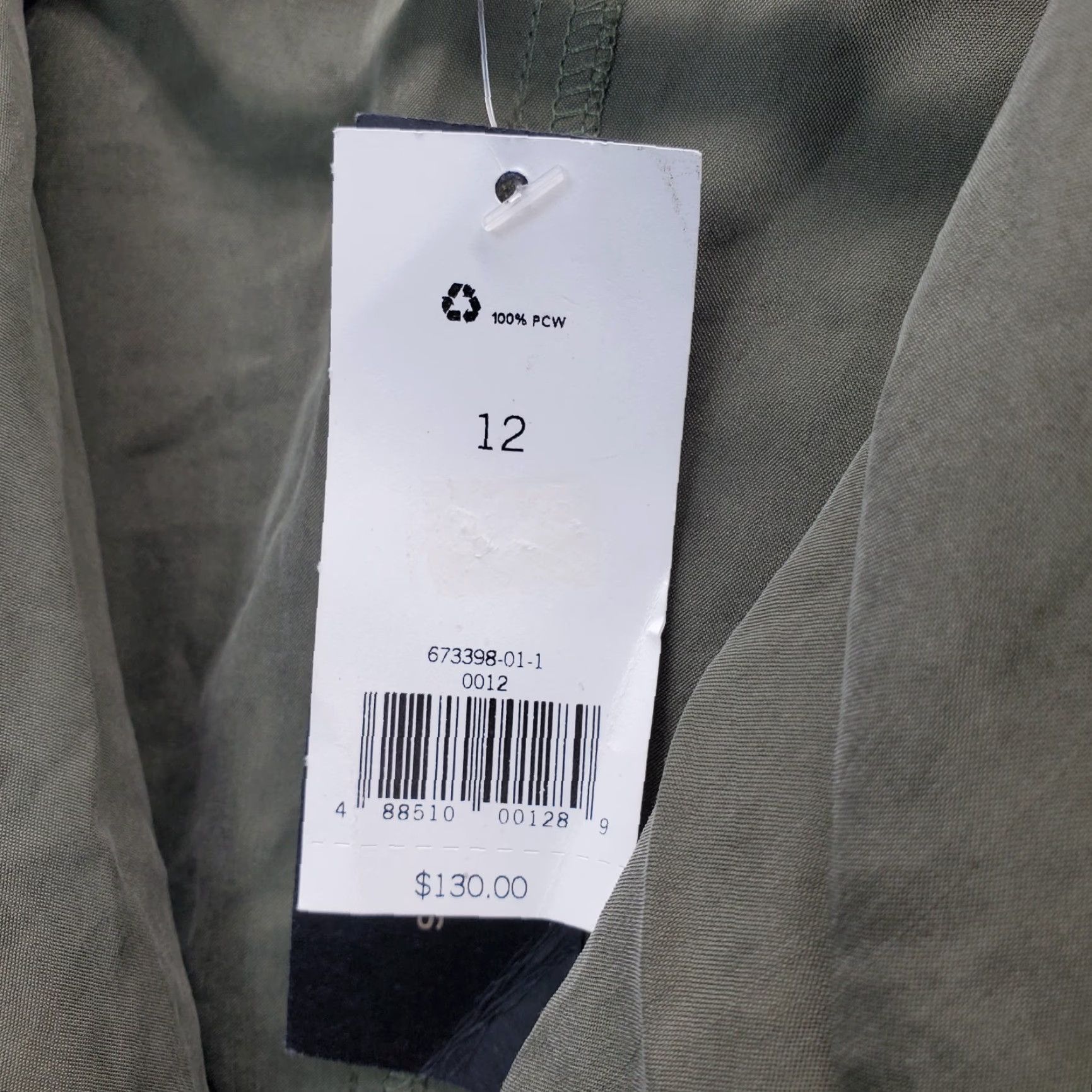 Banana Republic Banana Republic Womens 12 Trench Dress Green Roll Tab Sleeve Belt Waist Notch Midi Shirt Dress Womens Size 12 Green BanRRPmid Size XL / US 12-14 / IT 48-50 - 7 Thumbnail