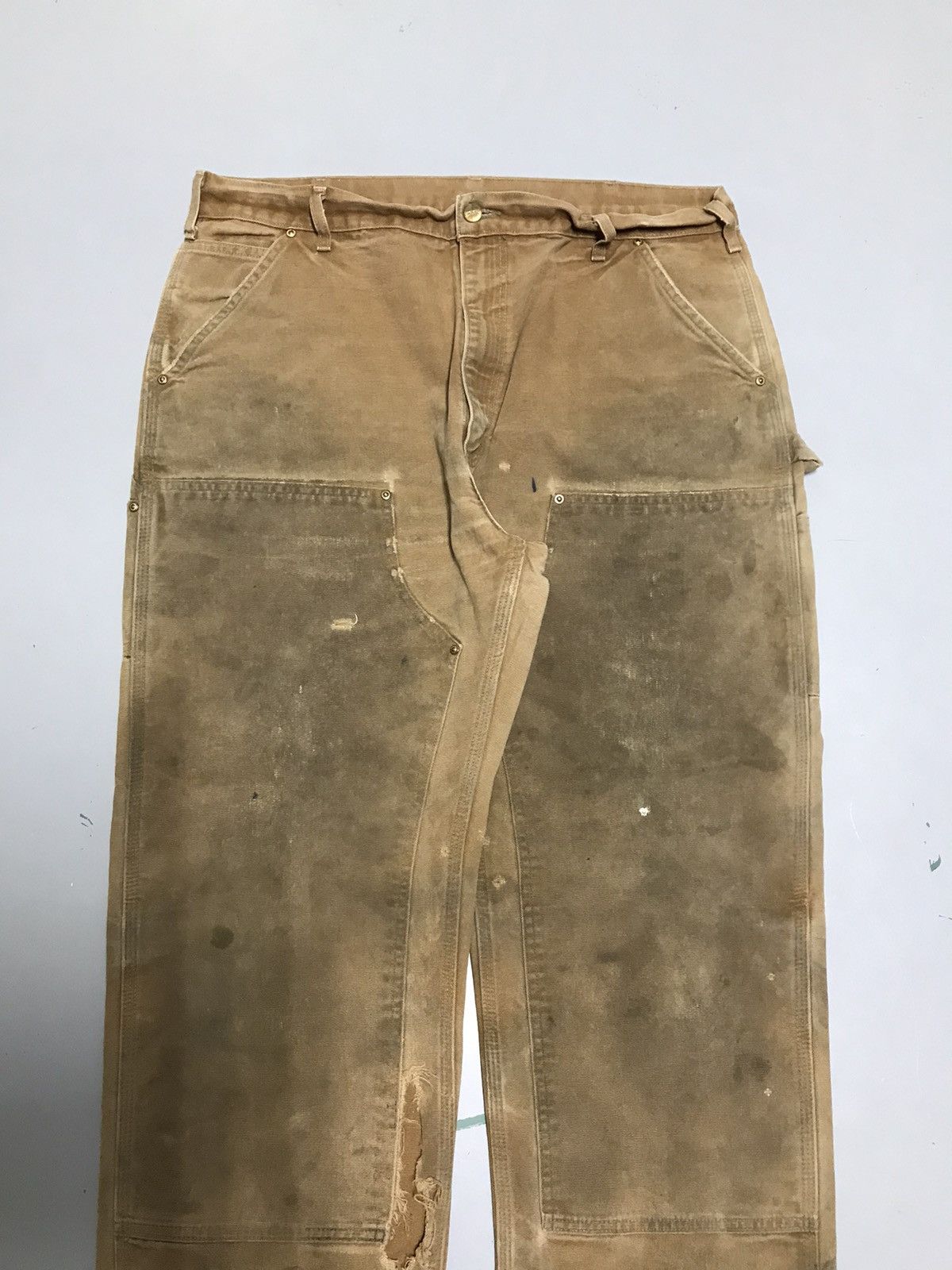 Carhartt Vintage carhartt B01 BRN dusty double knee workwear Size US 38 / EU 54 - 5 Thumbnail