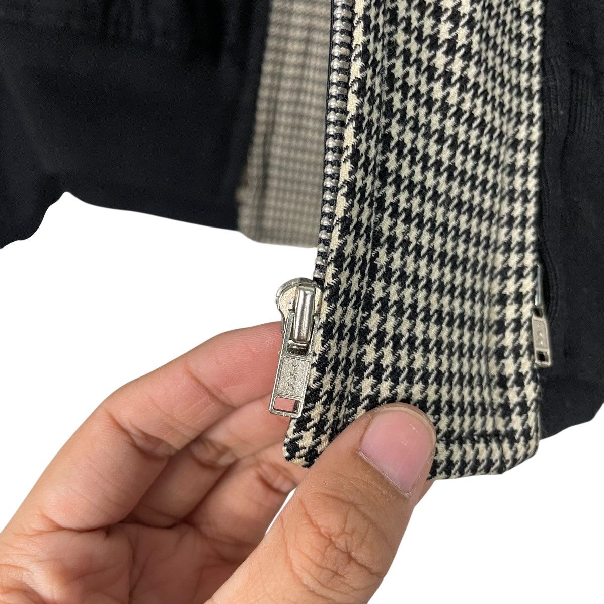 Comme des Garcons AD1989 Comme Des Garcons Double Layer Houndstooth Bomber Size US S / EU 44-46 / 1 - 15 Thumbnail