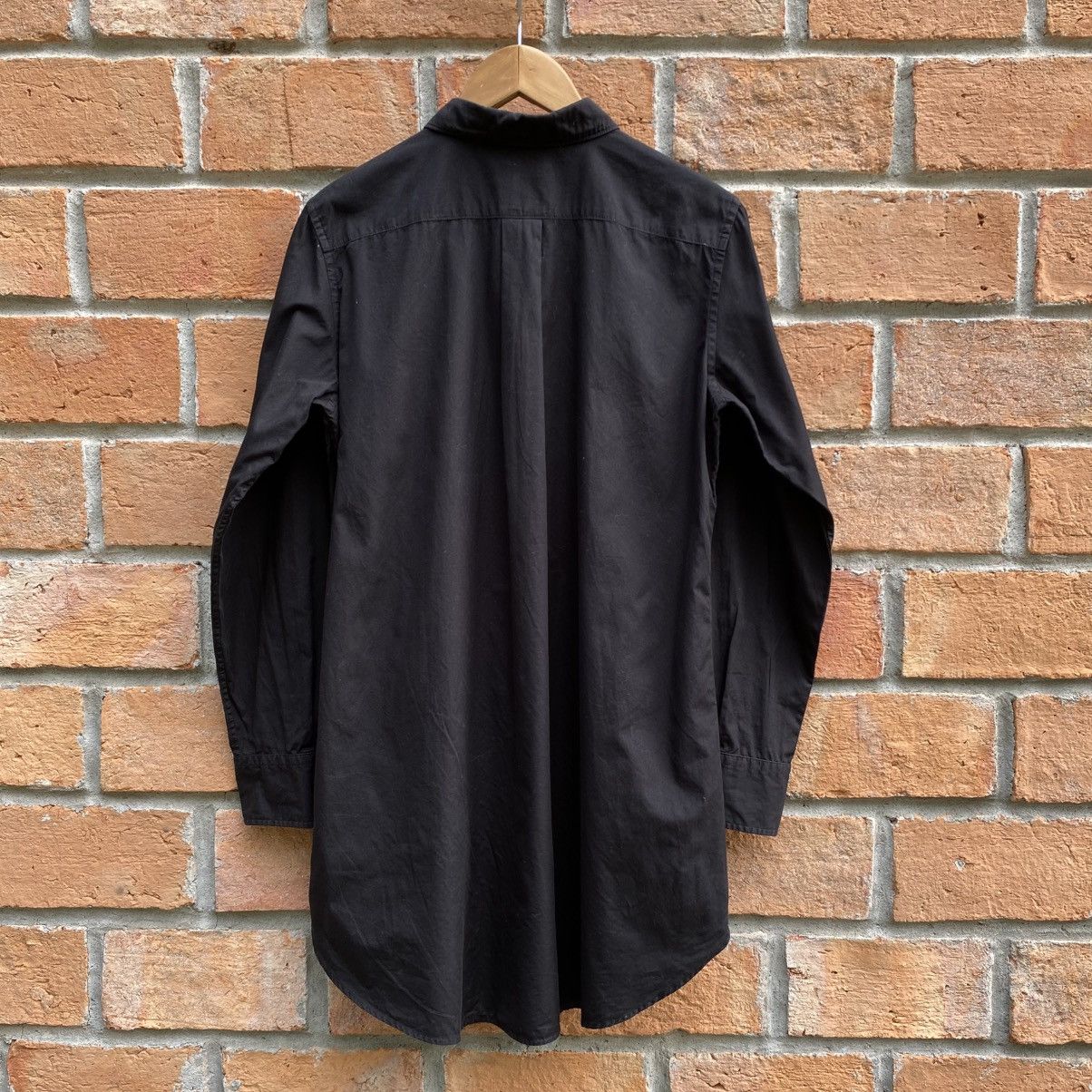 Zucca ZUCCA Black Shirt Dress with Long Sleeves Size M / US 6-8 / IT 42-44 - 5 Thumbnail