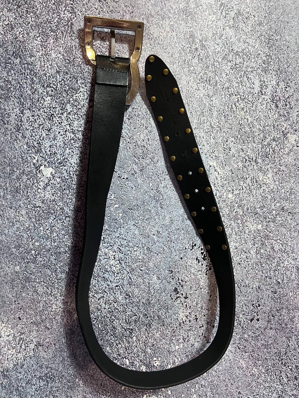 Dolce & Gabbana D&G Dolce Gabbana Vintage leather belt Metal logo 93 cm Size ONE SIZE - 4 Thumbnail