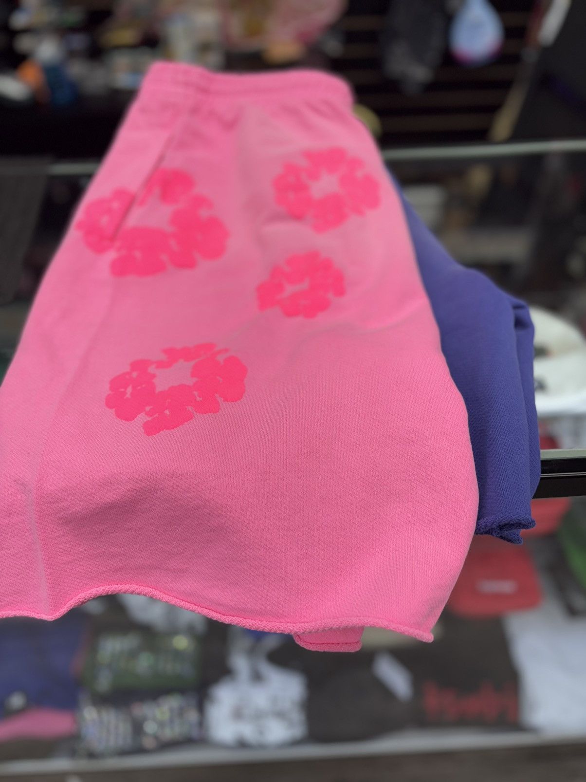 DENIM TEARS Cotton Wreath Shorts Pink XL Size US 36 / EU 52 - 8 Thumbnail