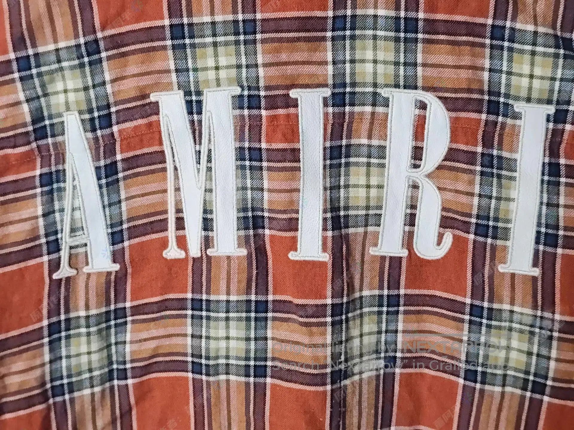 Amiri Multi Plaid Distressed Long Sleeve Button. Size US M / EU 48-50 / 2 - 5 Thumbnail