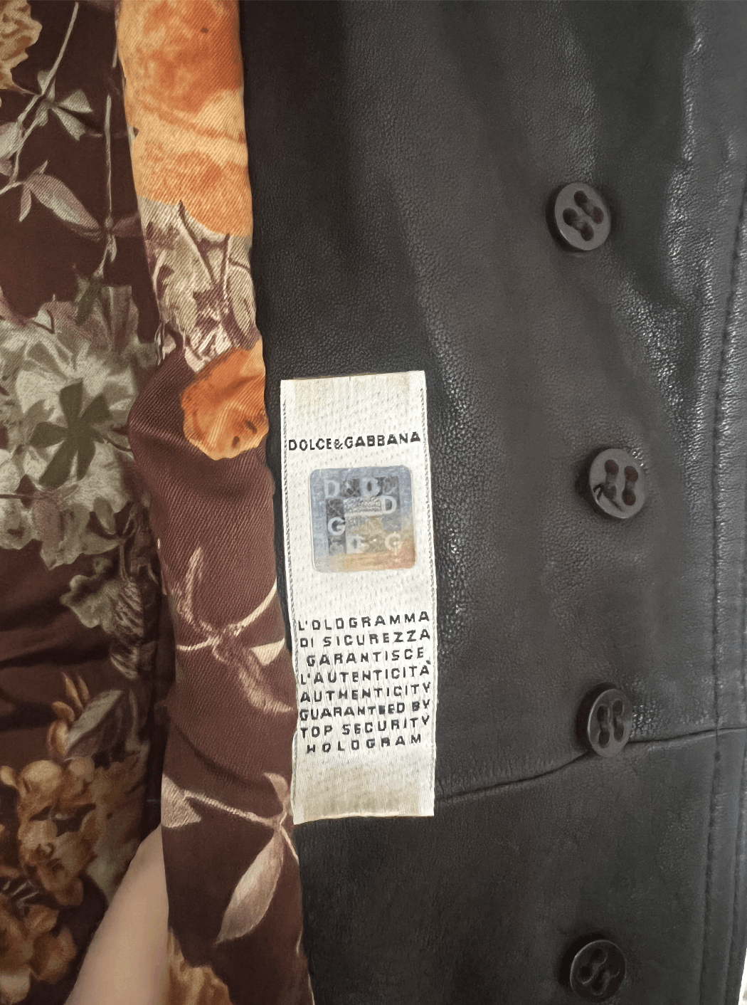 Dolce & Gabbana Vintage D&G brown leather coat Size M / US 6-8 / IT 42-44 - 7 Thumbnail