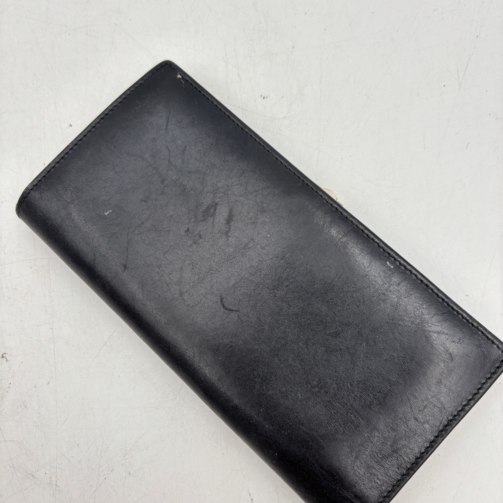Gucci Vintage Gucci GG Clasp Long Wallet Black Archive Luxury Size ONE SIZE - 13 Thumbnail