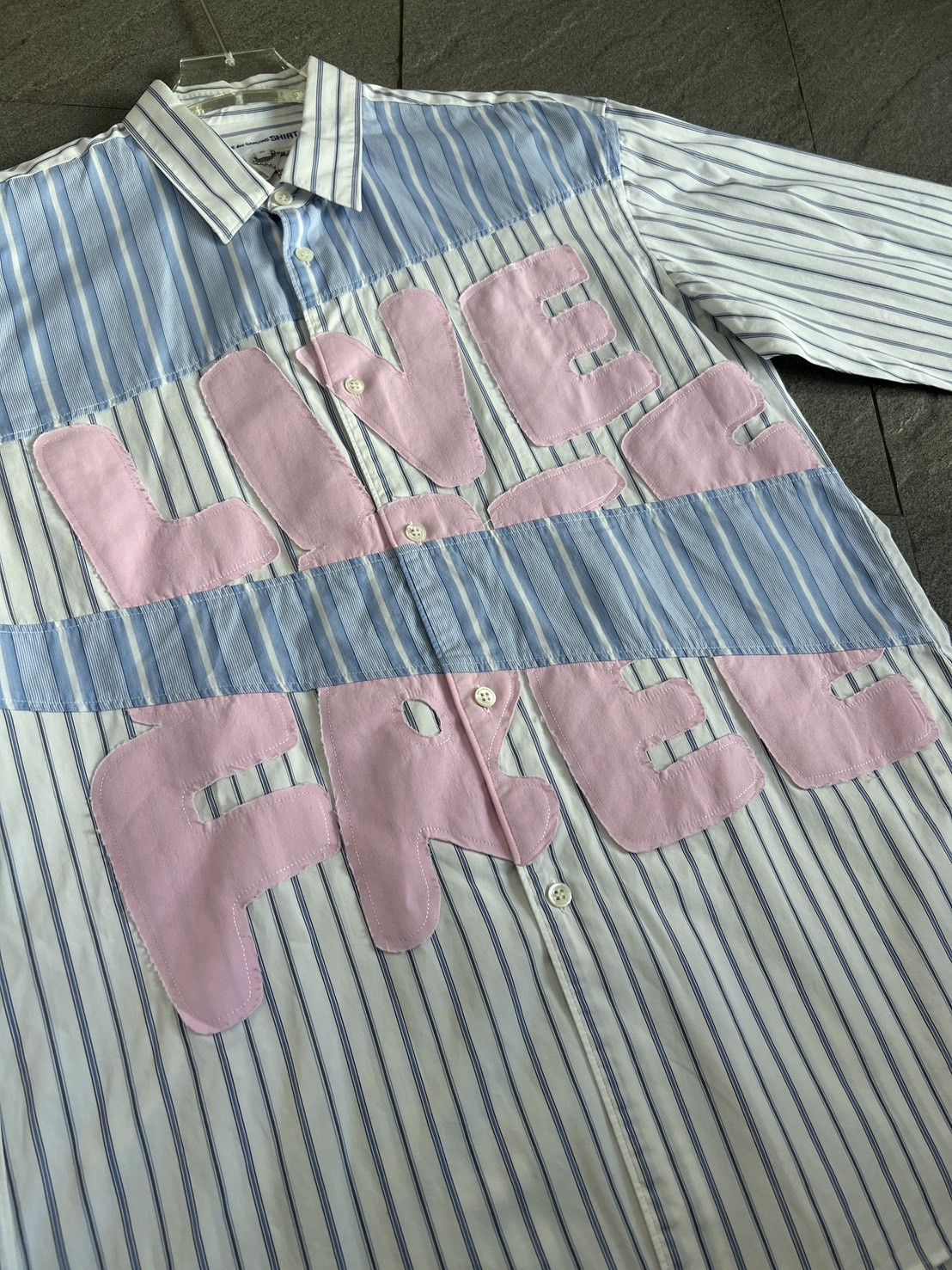 Comme des Garcons Comme des Garçons "LIVE FREE" shirt Size US M / EU 48-50 / 2 - 3 Thumbnail