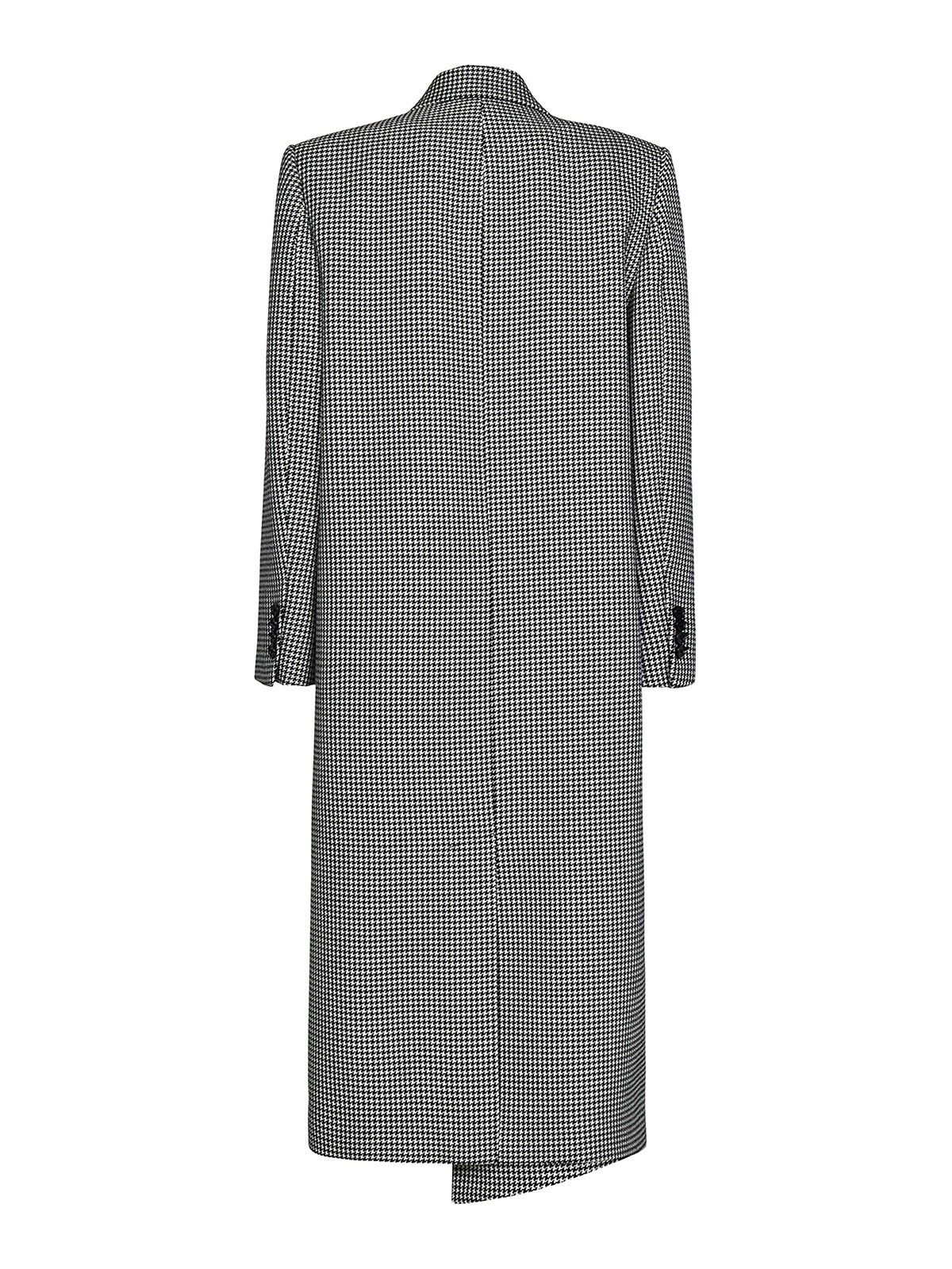 Alexander McQueen o1y0325 Coat in Black & Grey Size S / US 4 / IT 40 - 2 Thumbnail