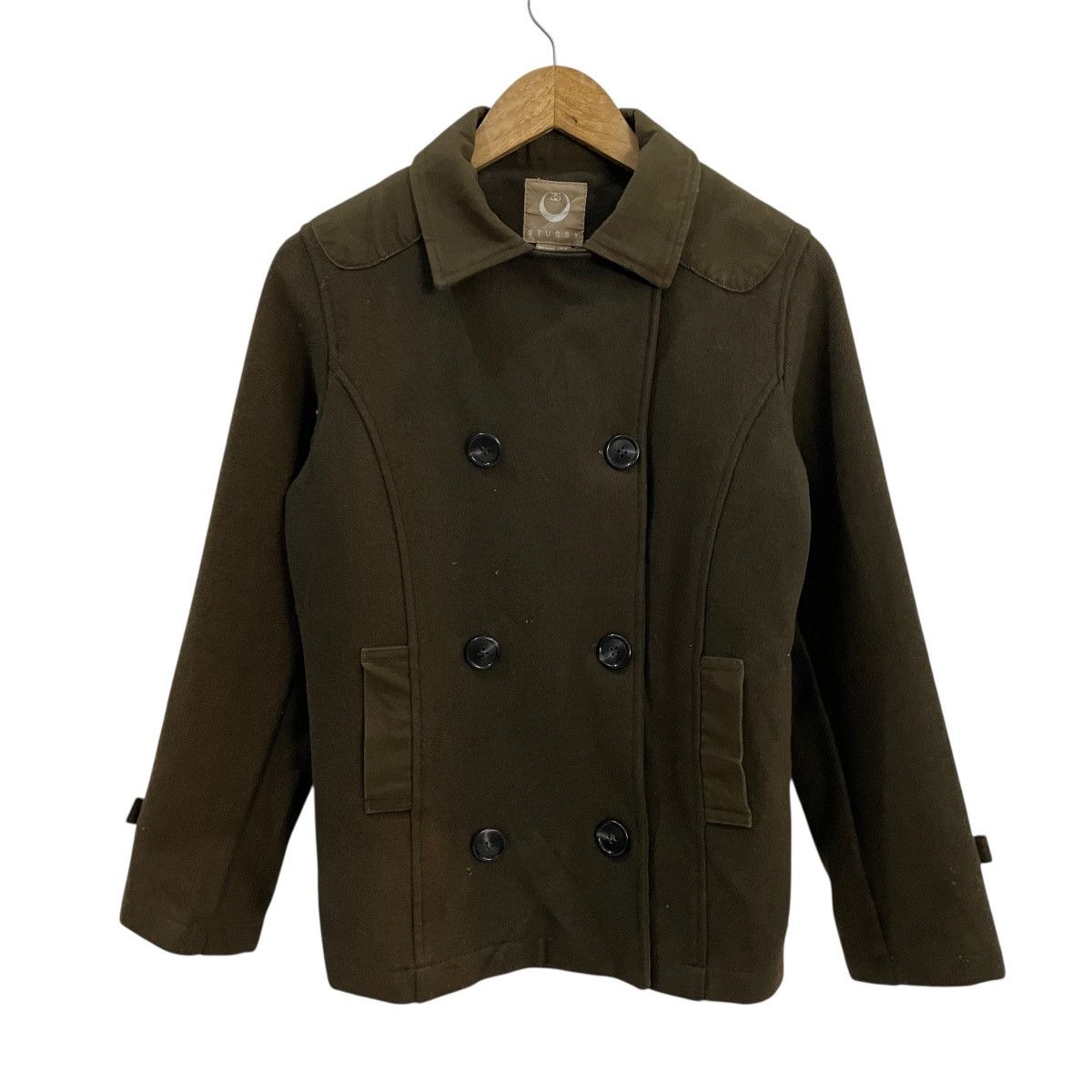 Stussy Vintage 90s Stussy Wool Jacket Size L / US 10 / IT 46 - 2 Thumbnail