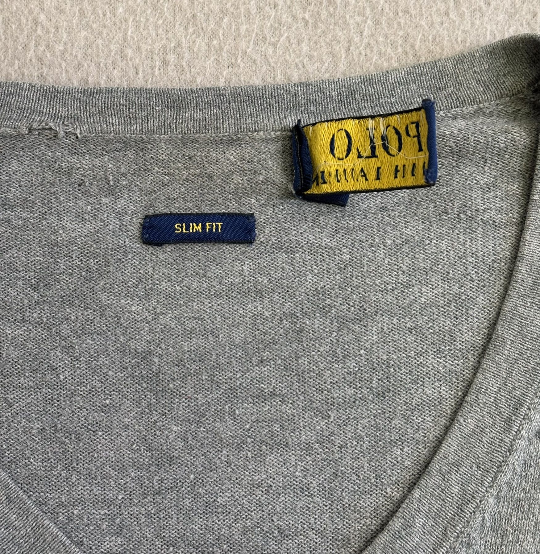 Polo Ralph Lauren Polo Ralph Lauren V-neck cashmere gray sweater medium Size US M / EU 48-50 / 2 - 13 Thumbnail