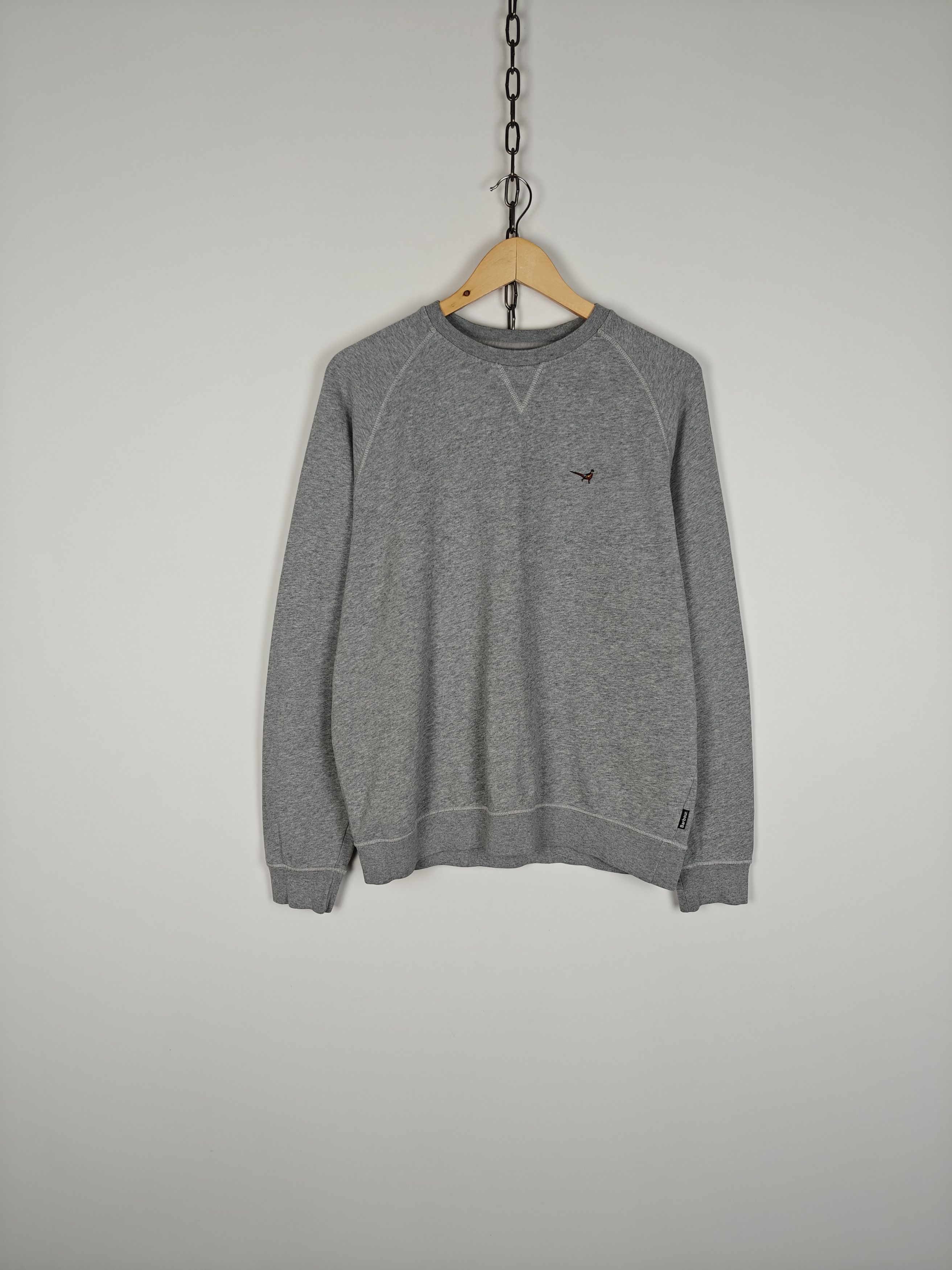 Barbour Barbour Sweatshirt Crewneck Bird Logo Organic Gray size L Size L / US 10 / IT 46 - 1 Thumbnail