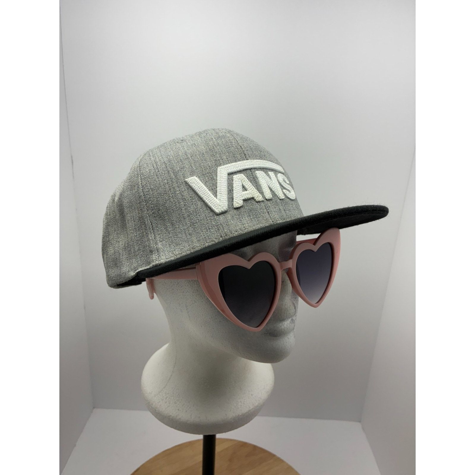 Vans Vans “Off the Wall” Snapback Hat Gray Black Wool Blend Size ONE SIZE - 9 Thumbnail