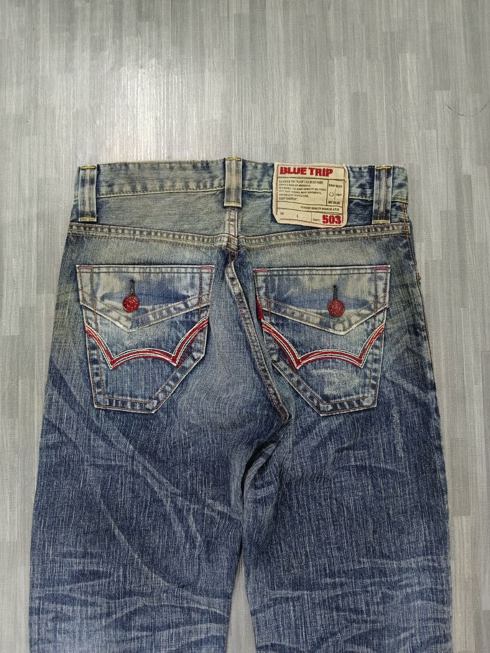 Edwin SICK RIPED WASHED BLUE EDWIN DENIM PANTS Size US 30 / EU 46 - 5 Thumbnail