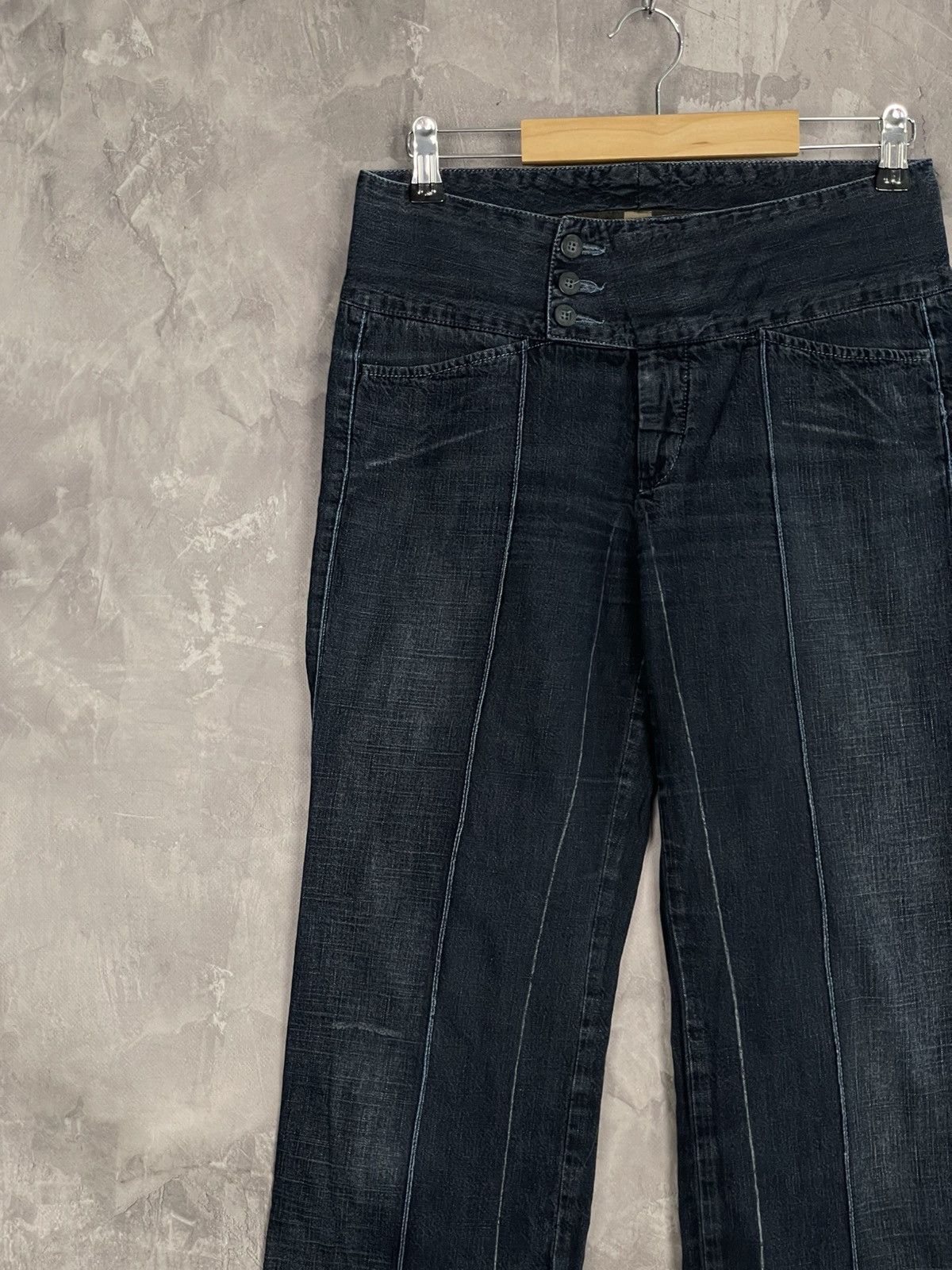 Marithe + Francois Girbaud Vintage Marithe Francois Girbaud Flared Pants Size 30" / US 8 / IT 44 - 4 Thumbnail