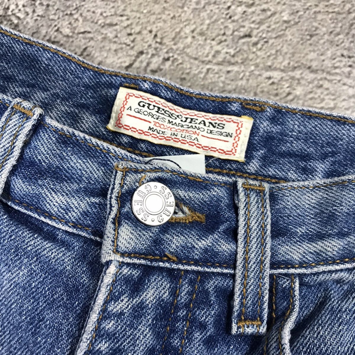 Vintage Vintage Y2K Guess Distressed Baggy Jeans Grunge W27 Graphic Size US 27 - 3 Thumbnail