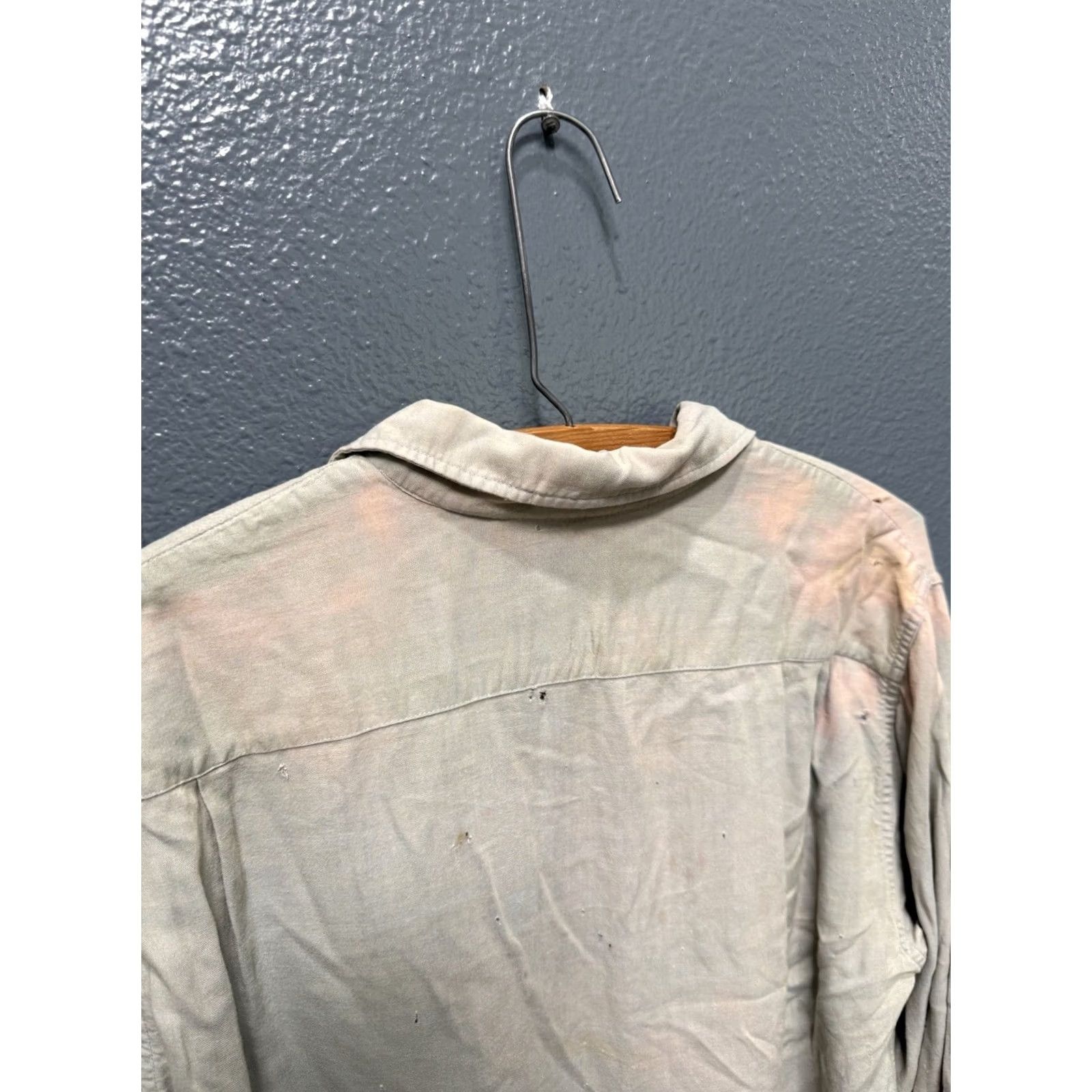 House of CB VINTAGE House Of Fashion Shirt Medium Gray 50’s Rayon Loop Collar Button Up Size US M / EU 48-50 / 2 - 7 Thumbnail