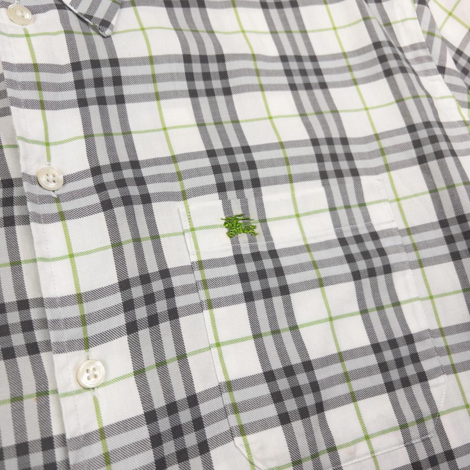 Burberry Vintage Burberry Nova Check Short Sleeve Button Up Shirt XL Size US XL / EU 56 / 4 - 5 Thumbnail