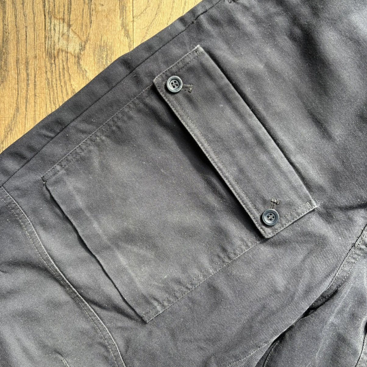 Acne Studios Navy cargo trousers with velcro ankle tabs Size US 32 / EU 48 - 5 Thumbnail