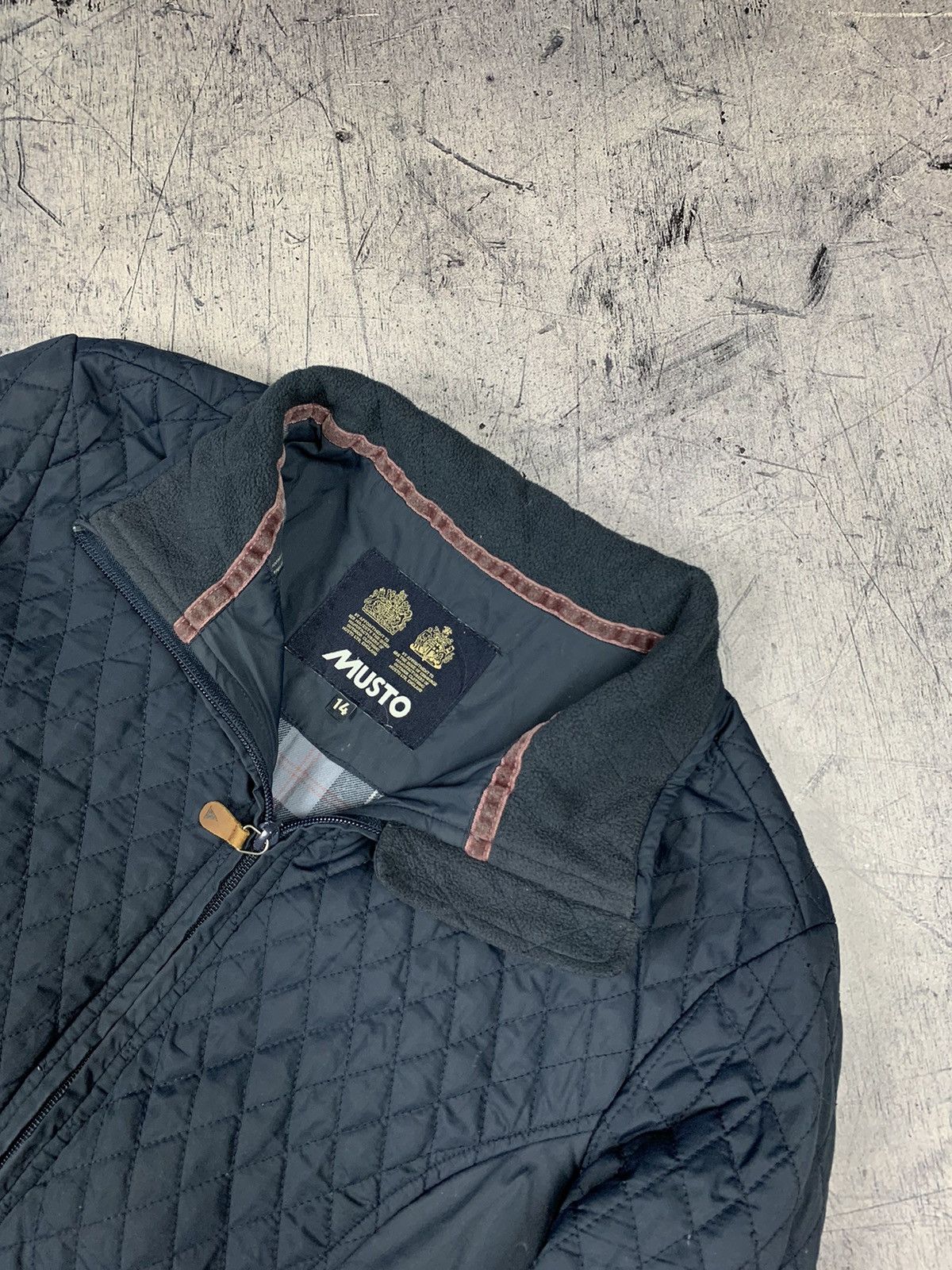 Designer Vintage Musto Down Quilted Jacket Designer Sailing Size L / US 10 / IT 46 - 3 Thumbnail