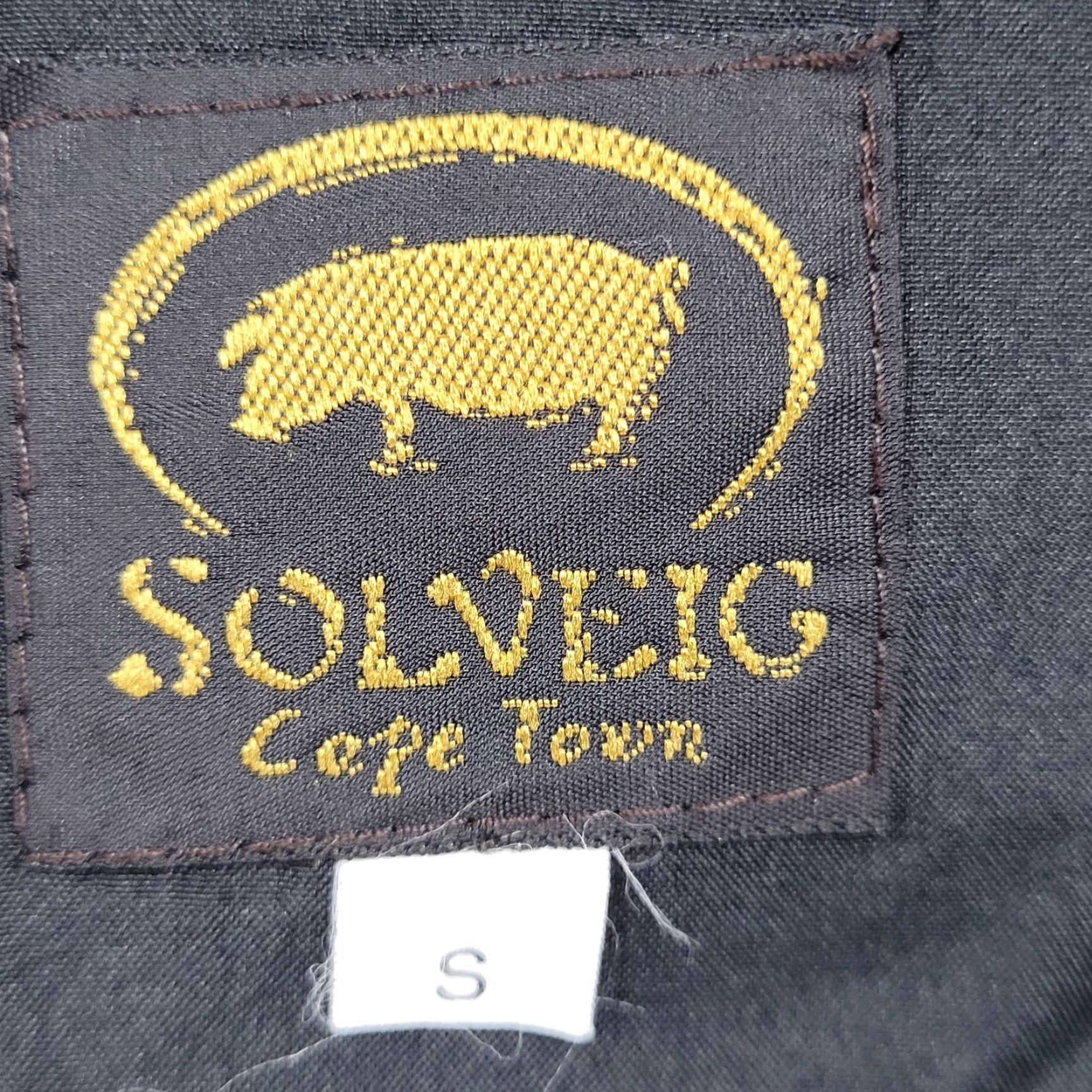 Vintage VTG Solveig Cape Town Brown Safari Animals Open Lined Jacket South Africa Small Size S / US 4 / IT 40 - 3 Thumbnail